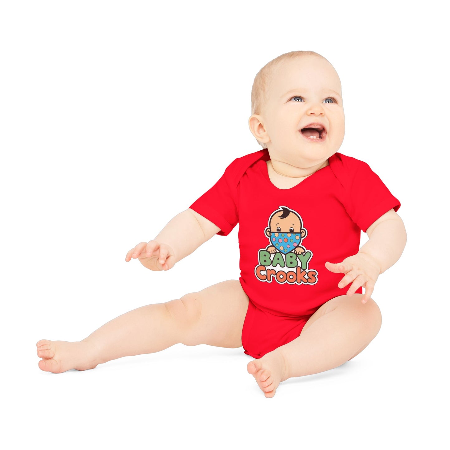 Baby Bodysuit — Cute “Baby Crooks” Cartoon Infant Onesie