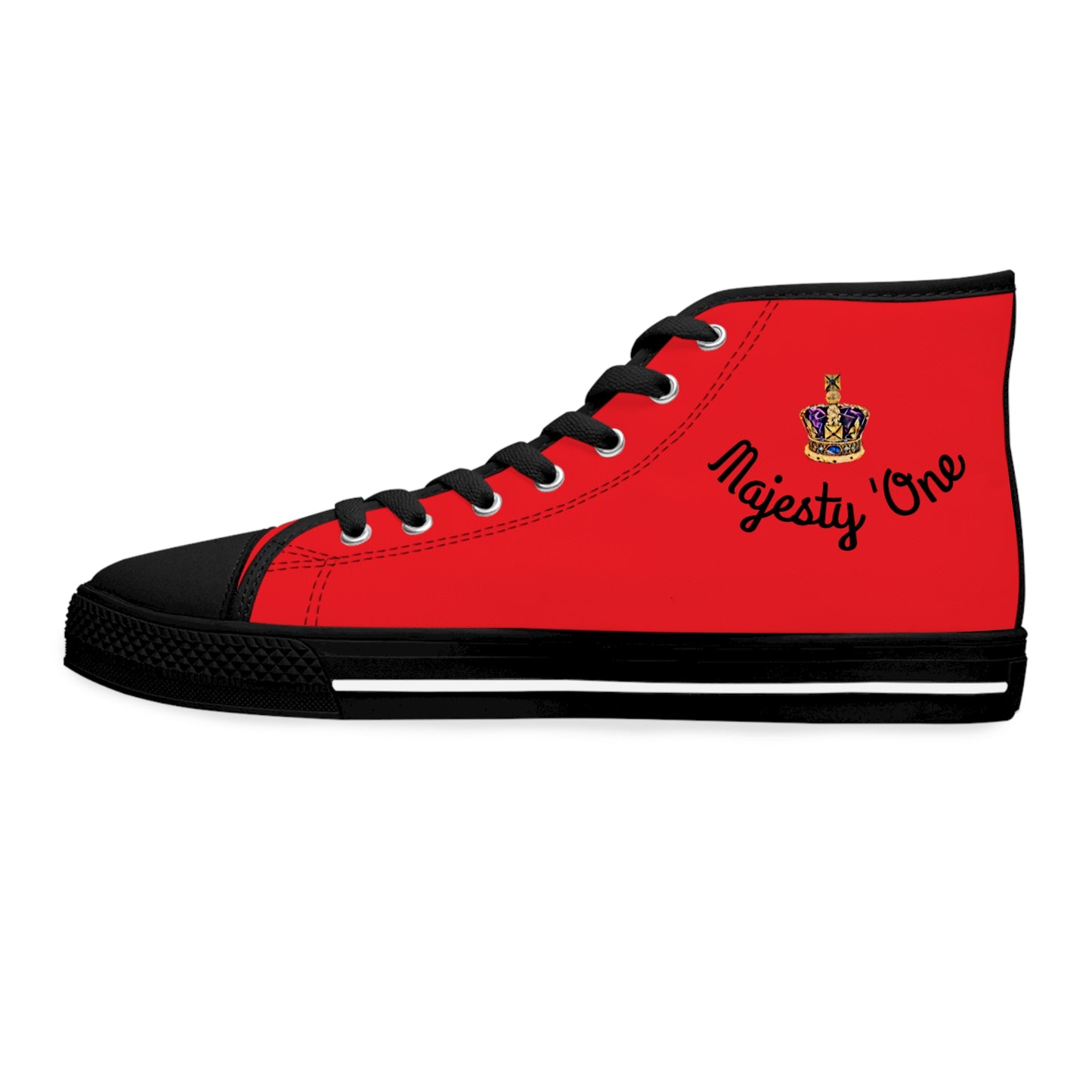 High Top Sneakers with a Royal Crown Design