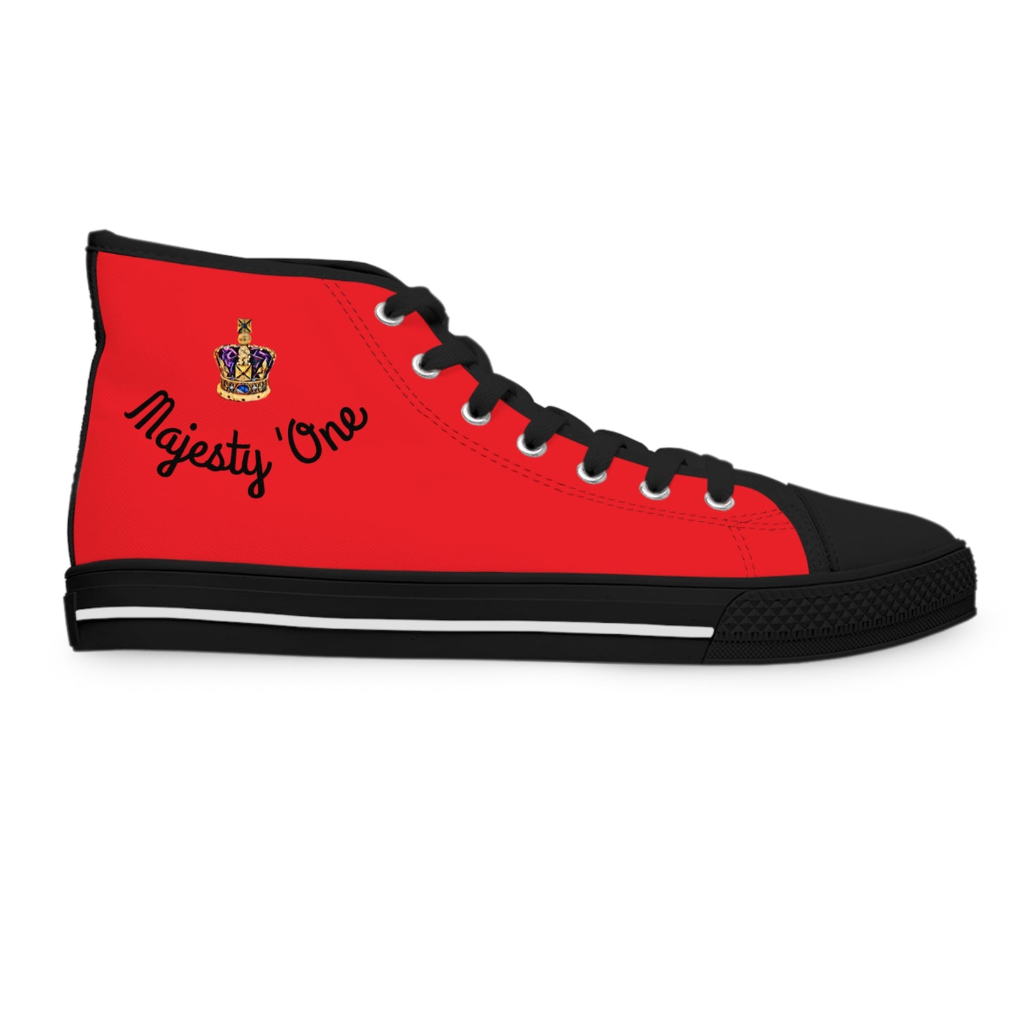 High Top Sneakers with a Royal Crown Design