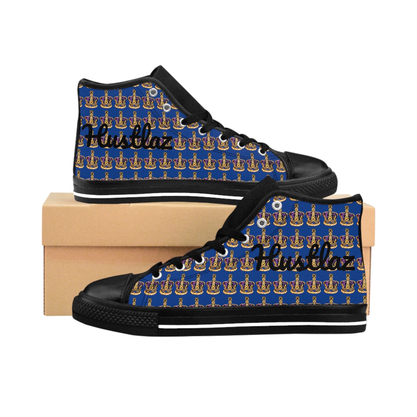 Men's High-Top Sneakers, Stylish Custom Kick