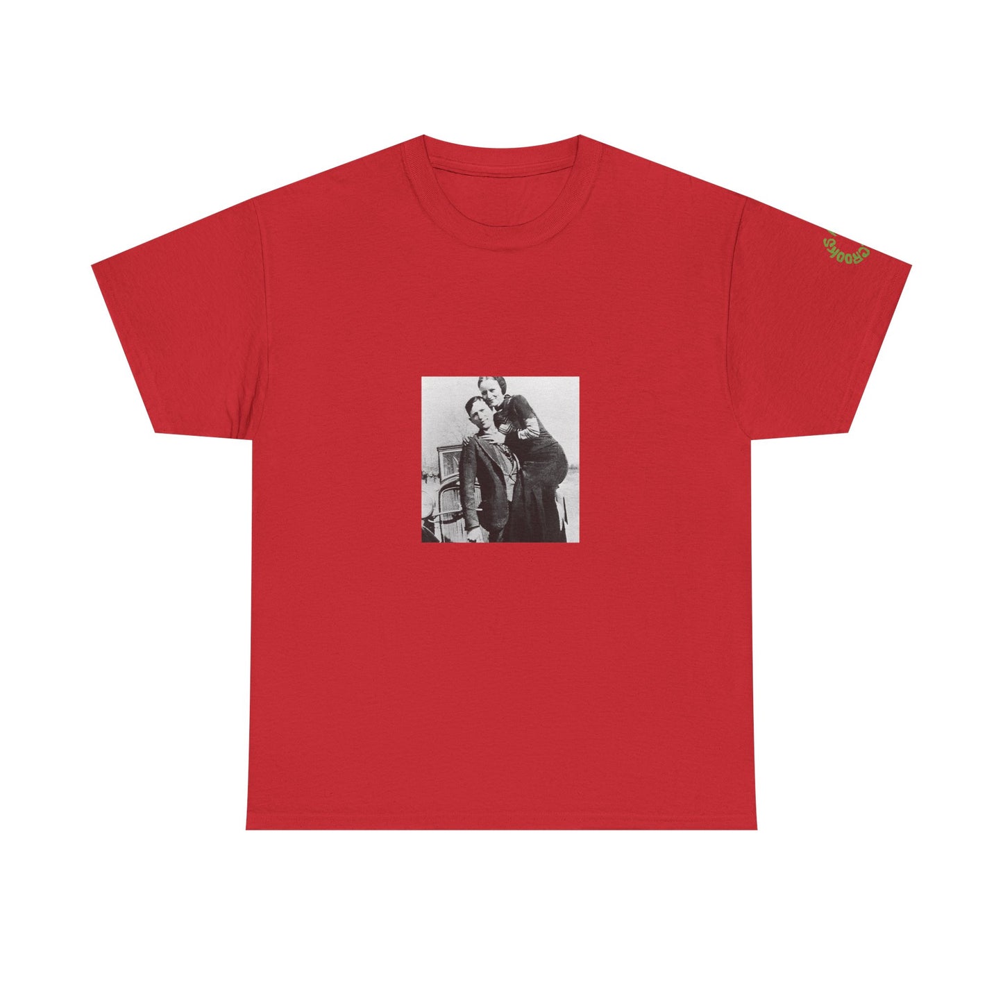 Bonnie and Clyde T-shirt featuring a bold design inspired by the infamous outlaw duo