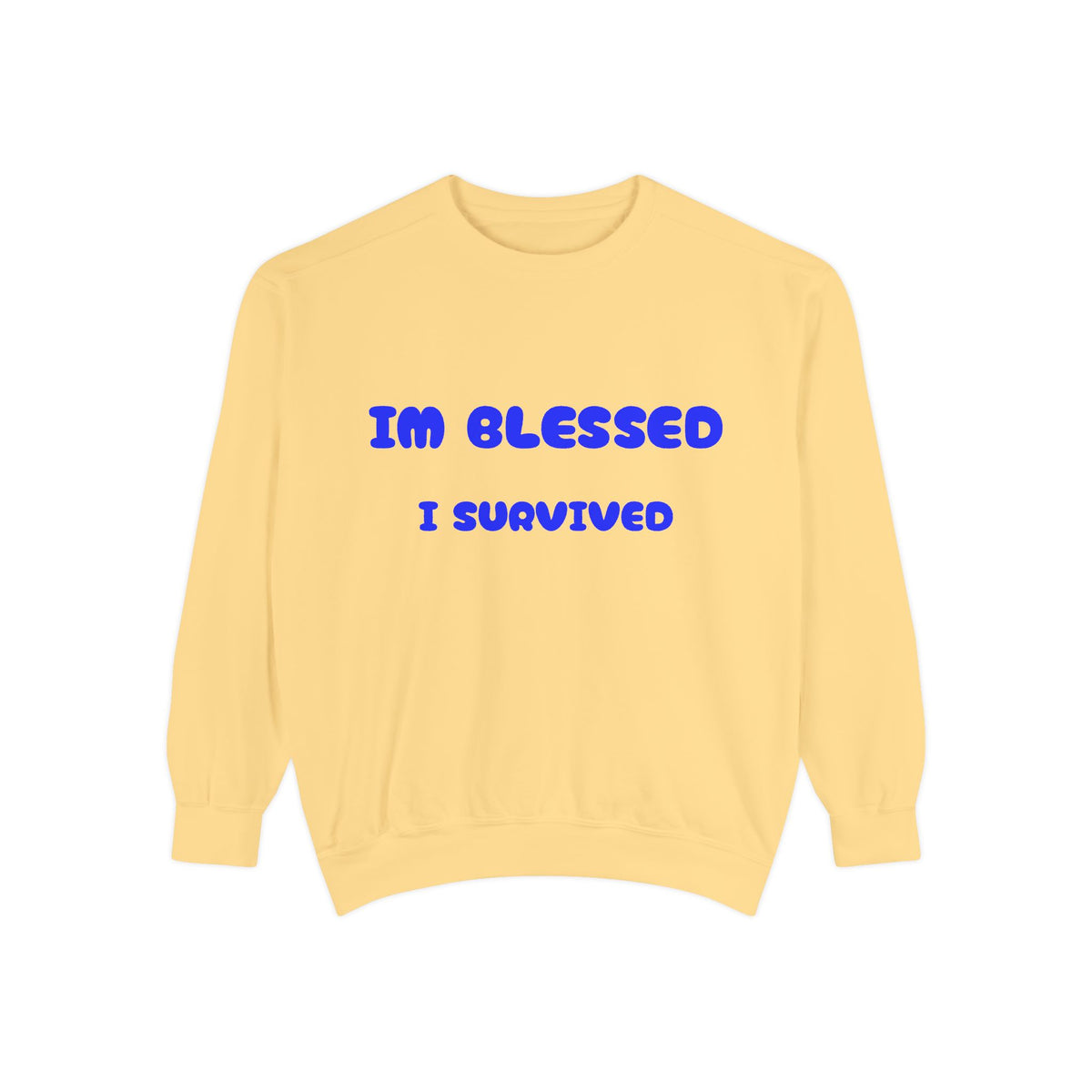 Blessed I Survived Sweatshirt — Inspirational Survivor Crewneck