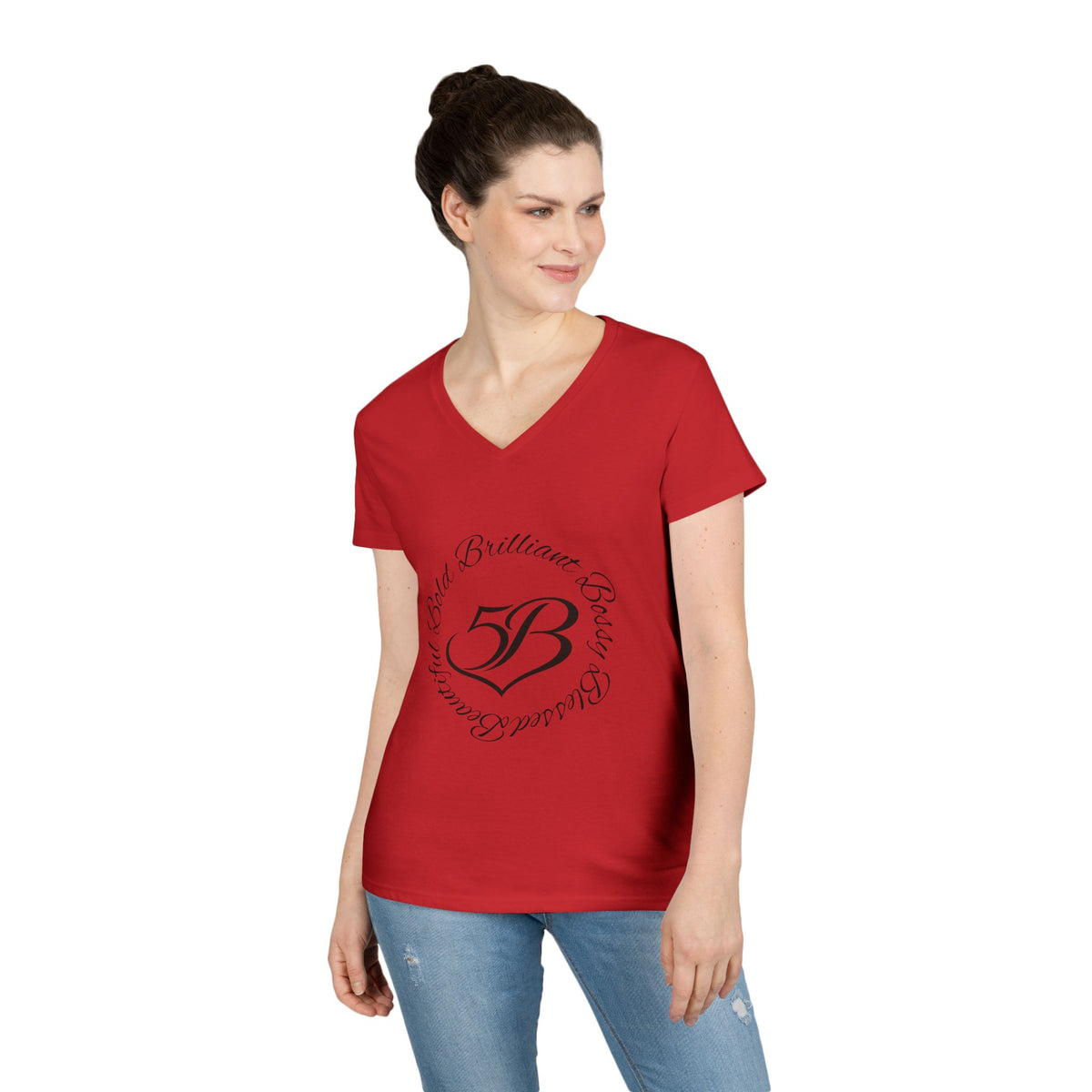 5B V-Neck T‑Shirt by Ashley Renee