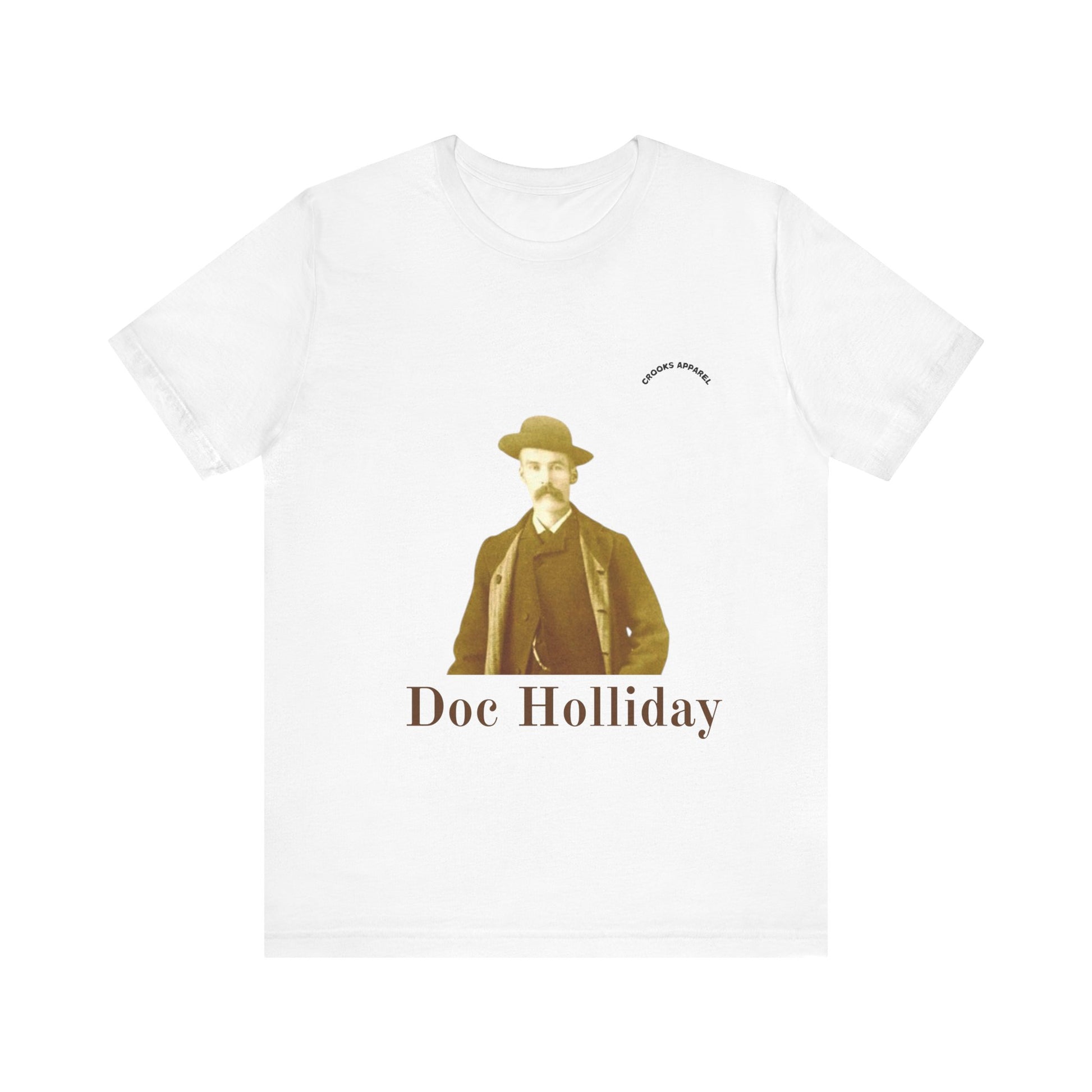 Doc Holliday T-shirt, featuring a classic wild west portrait