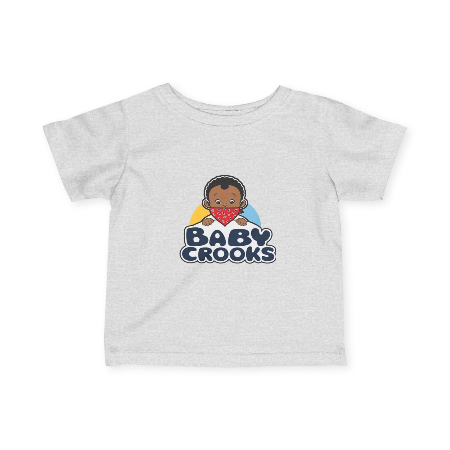 Infant Tee — "Baby Crooks" Cute Cartoon Baby Graphic Baby Shower Gift