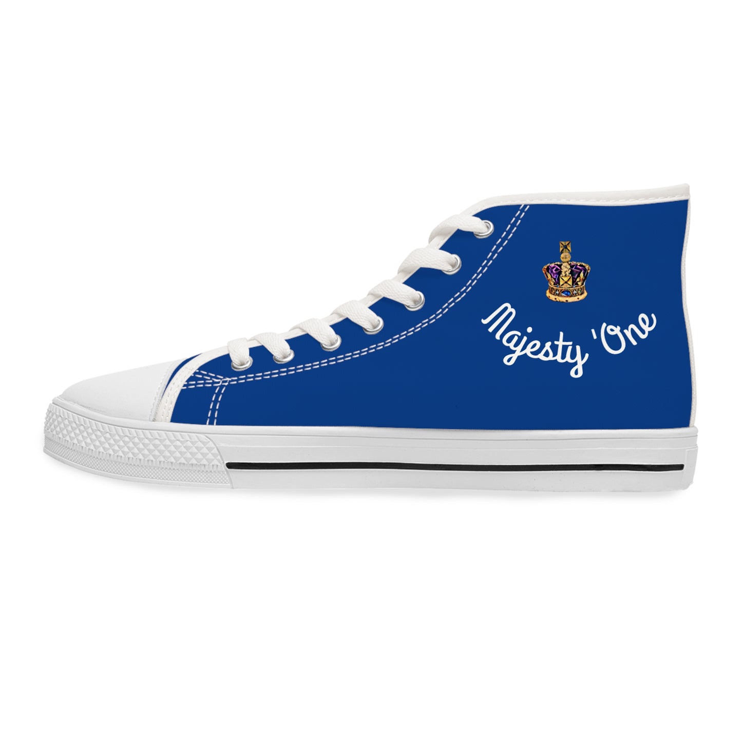 Royal Blue Women's High Top Sneakers