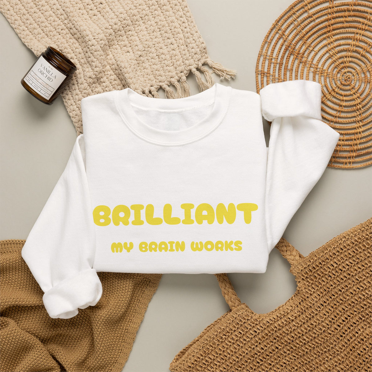 Brilliant My Brain Works-Sweatshirt