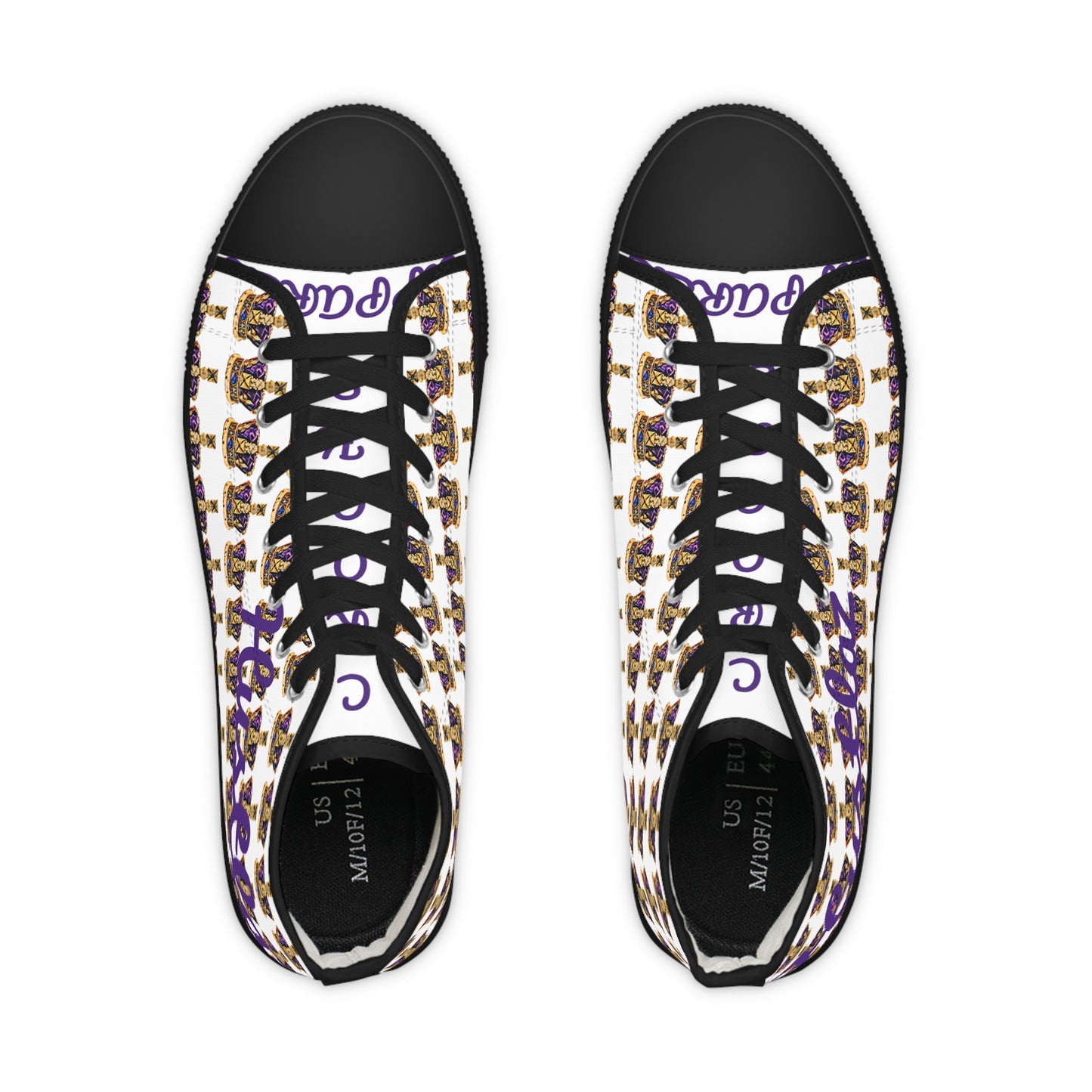 Stylish Men's High-Top Sneakers - Unique Streetwear Footwear