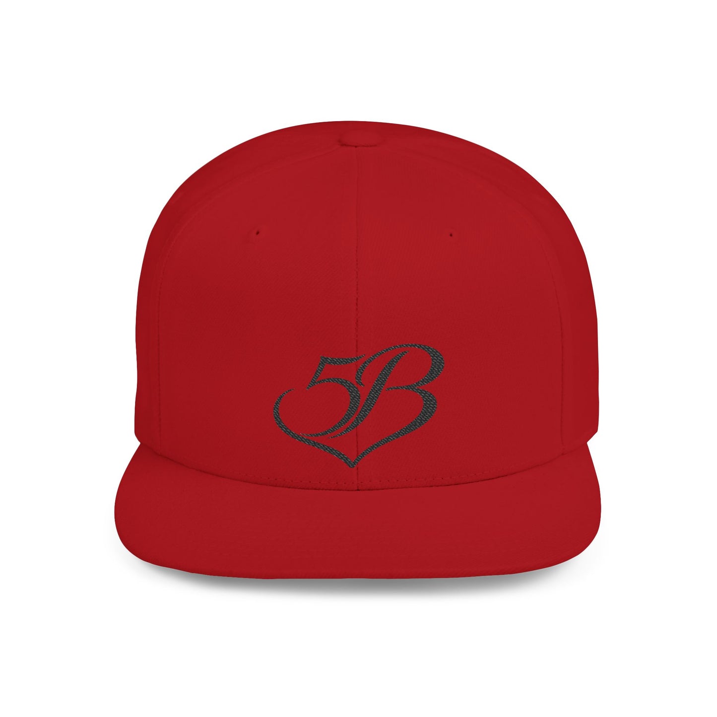 5B Flat Bill Snapback Hat by Ashley Renee