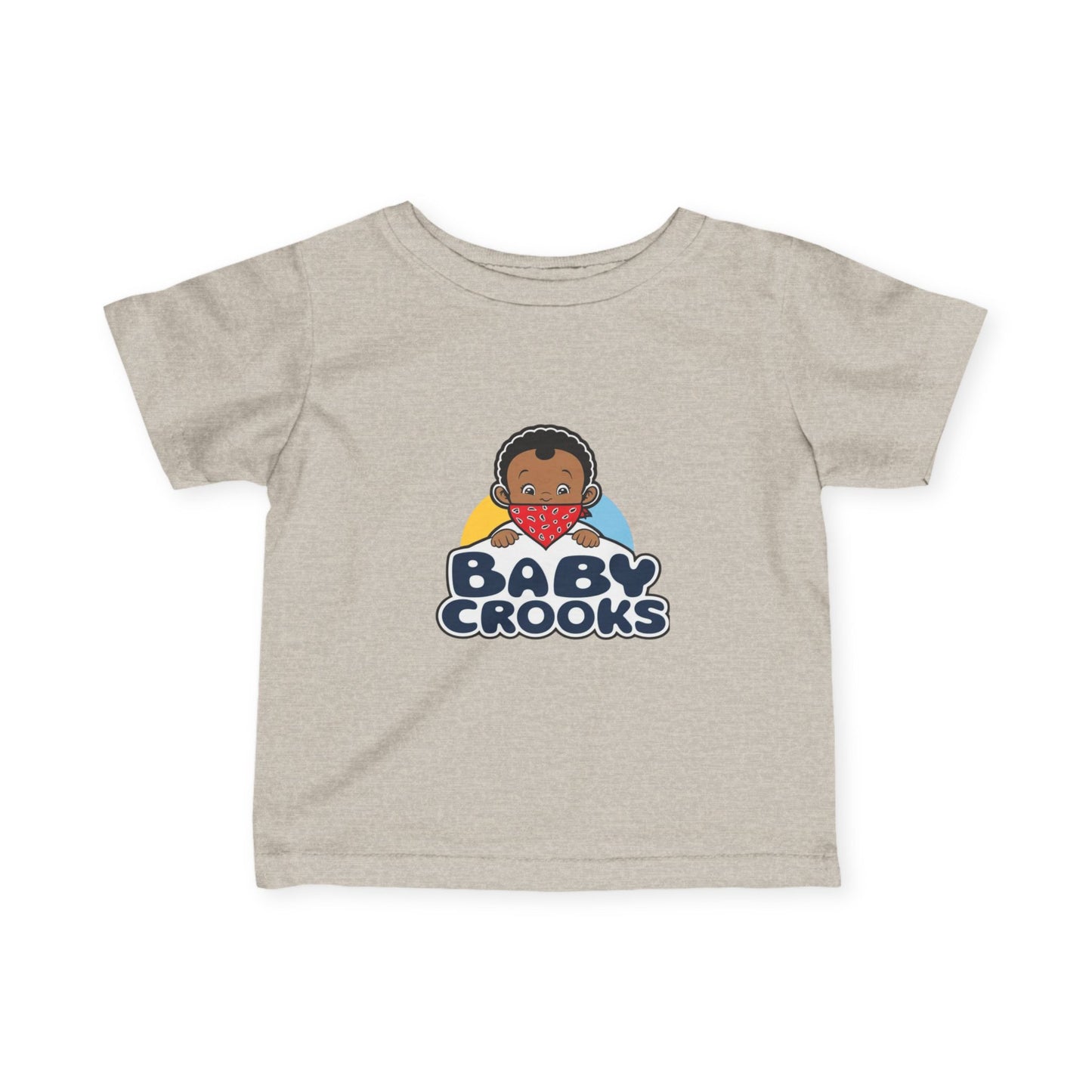 Infant Tee — "Baby Crooks" Cute Cartoon Baby Graphic Baby Shower Gift
