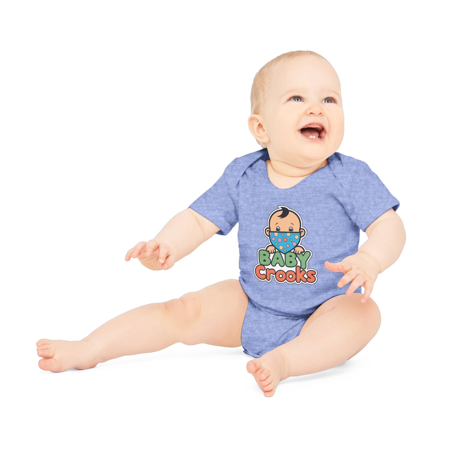 Baby Bodysuit — Cute “Baby Crooks” Cartoon Infant Onesie