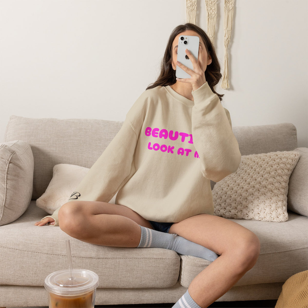 I’m Beautiful — Look At Me Crewneck Sweatshirt