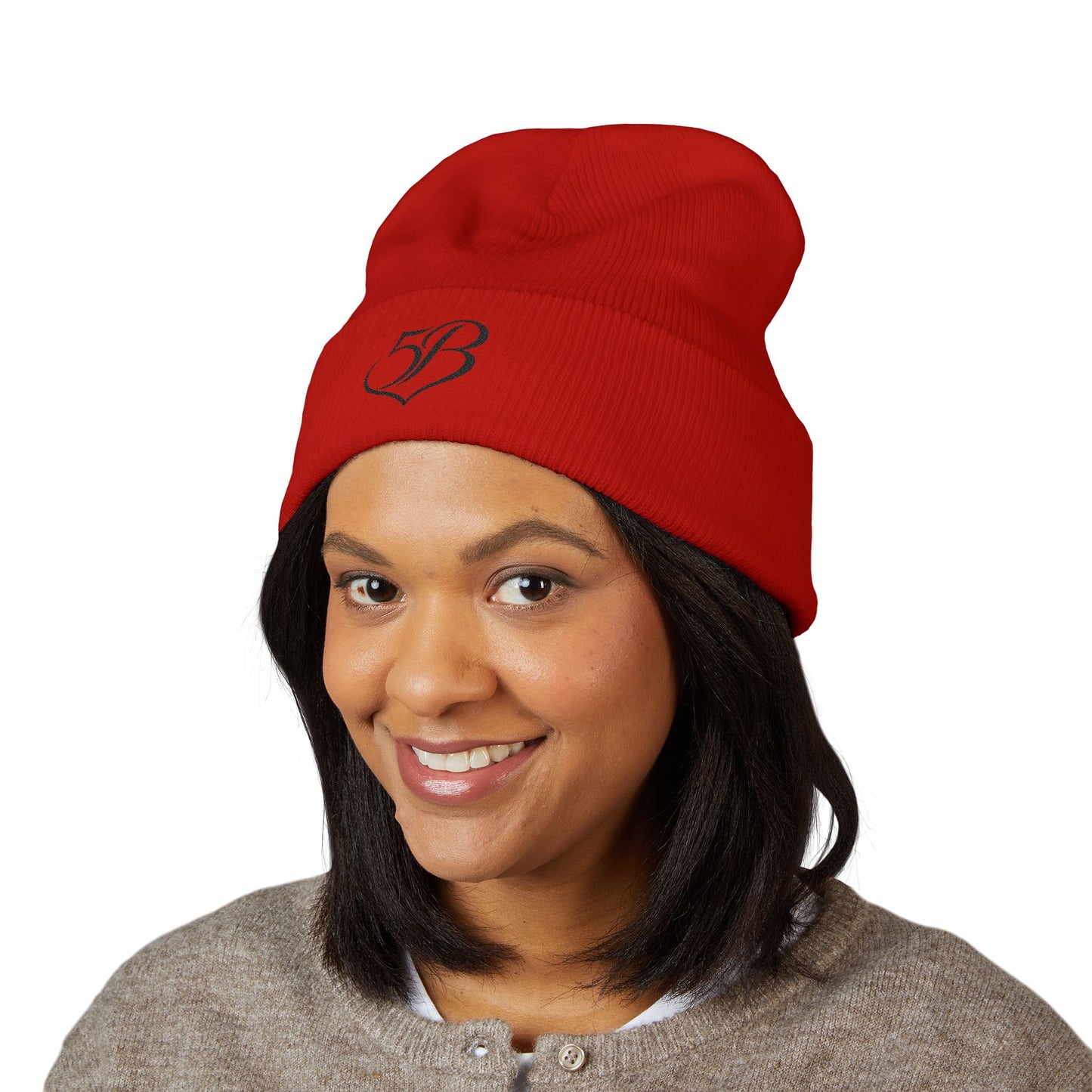 '5B' Classic Cuffed Beanie by Ashley Renee