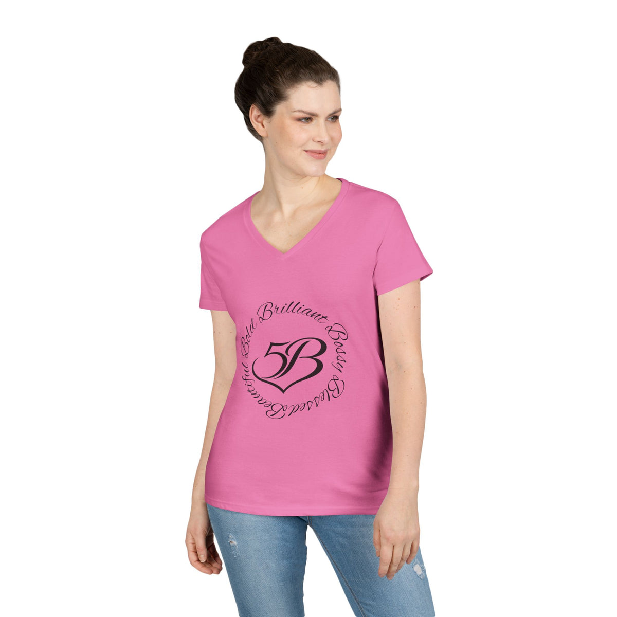 5B V-Neck T‑Shirt by Ashley Renee