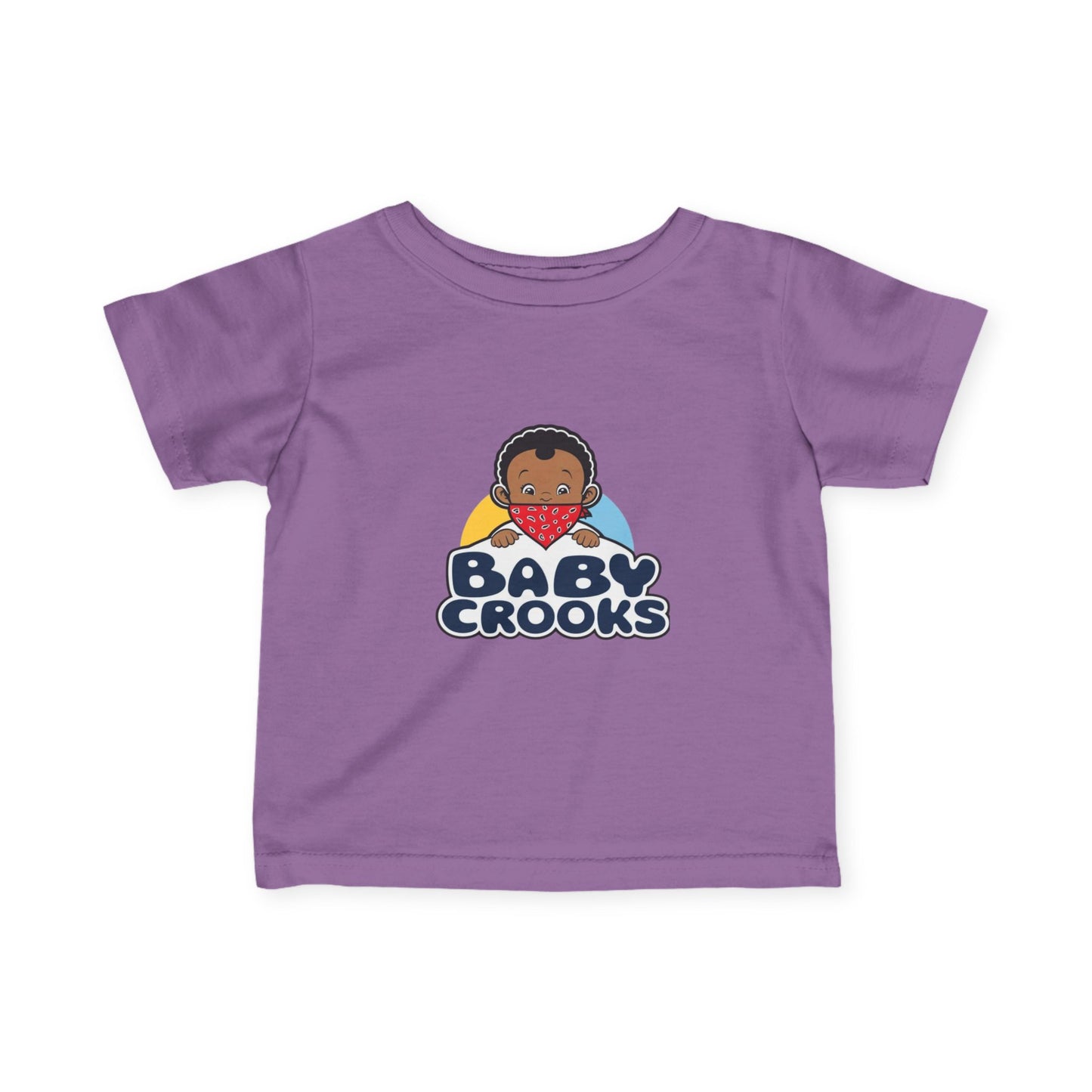 Infant Tee — "Baby Crooks" Cute Cartoon Baby Graphic Baby Shower Gift