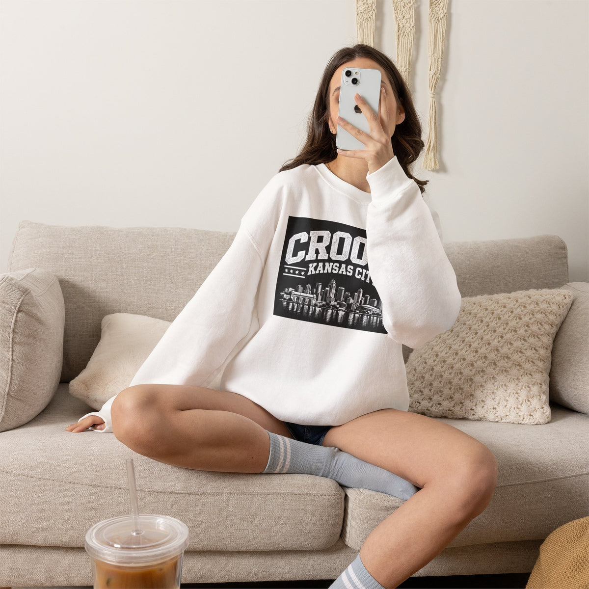 Crooks Kansas City Skyline Crewneck Sweatshirt — Retro Cityscape Pullover