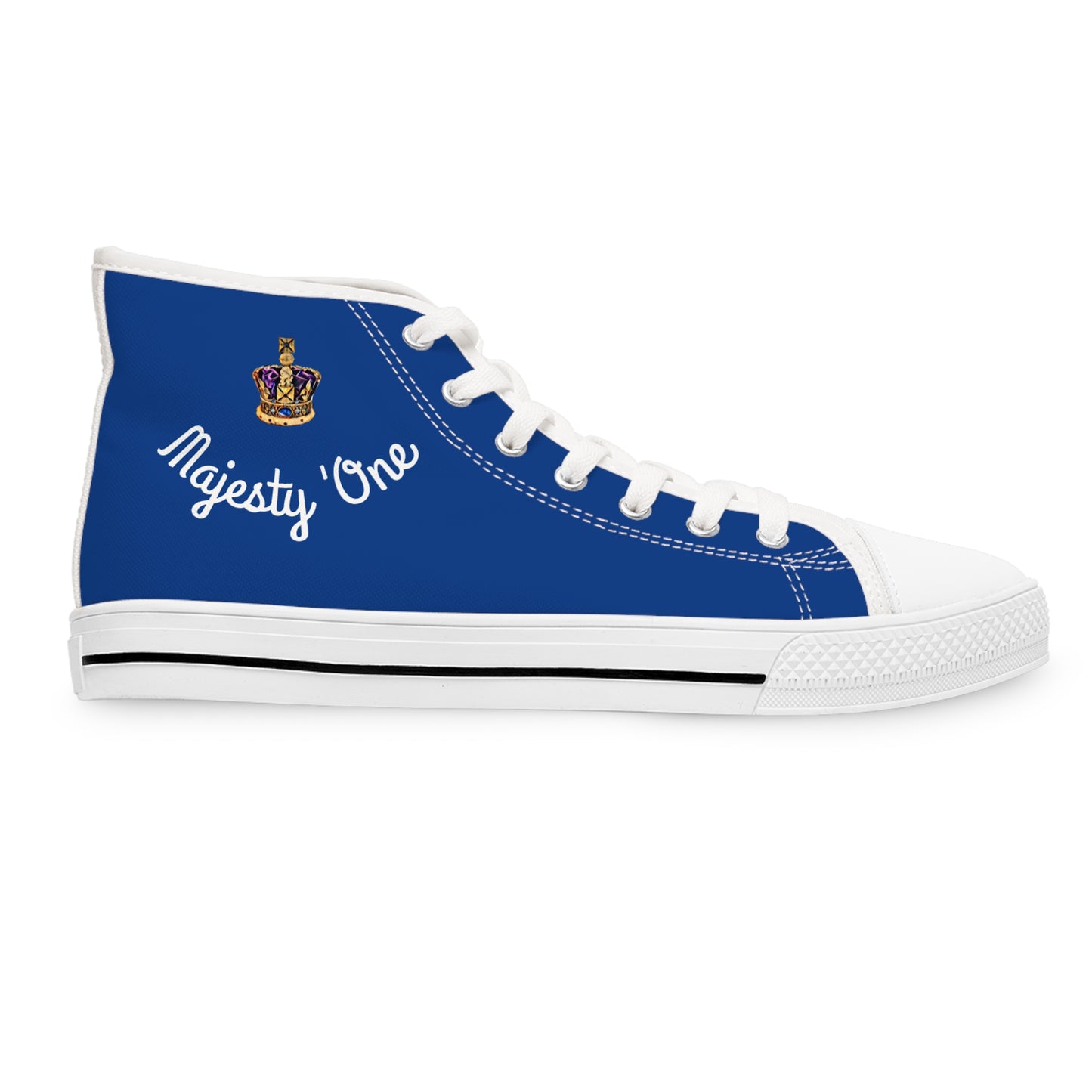 Royal Blue Women's High Top Sneakers