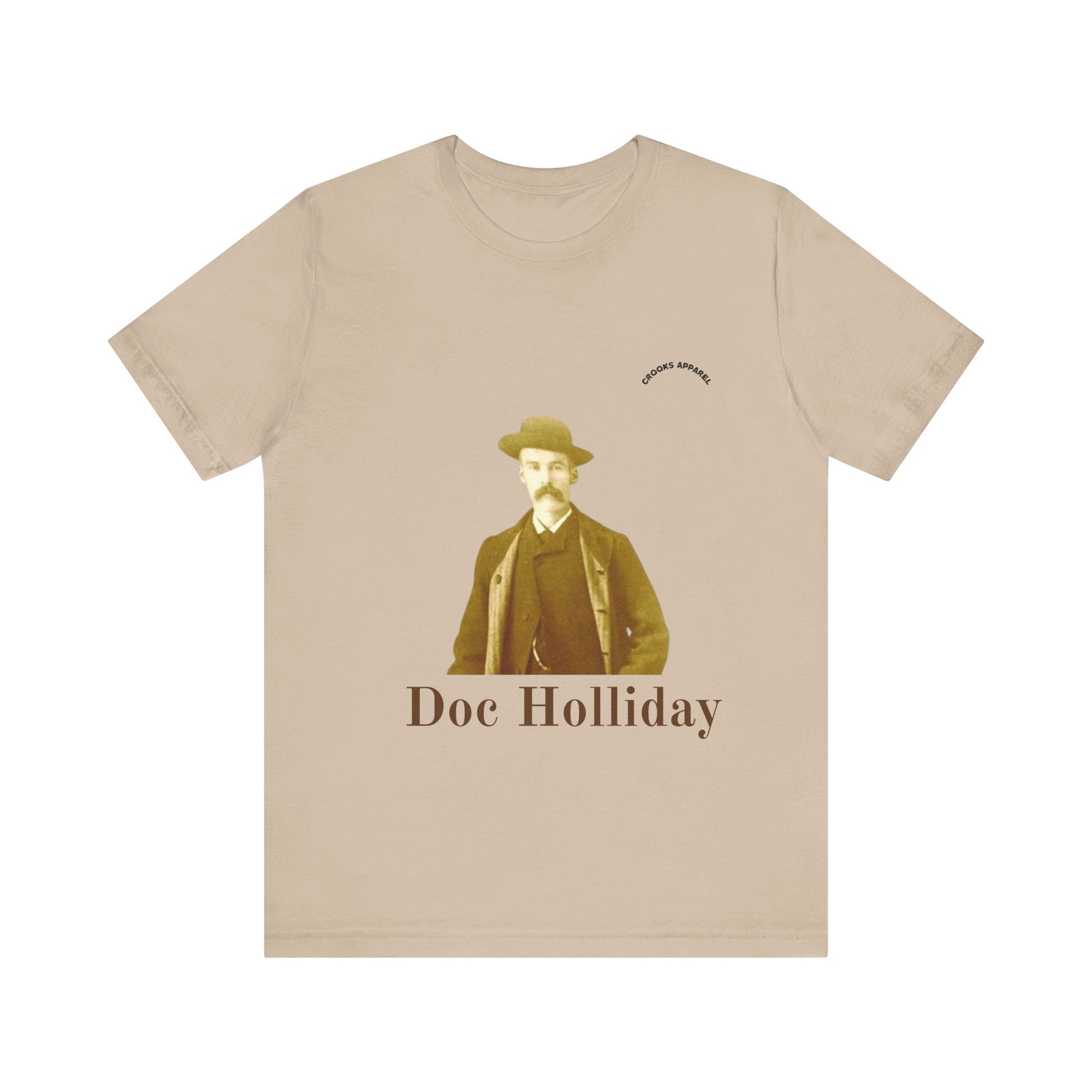 Doc Holliday T-shirt, featuring a classic wild west portrait