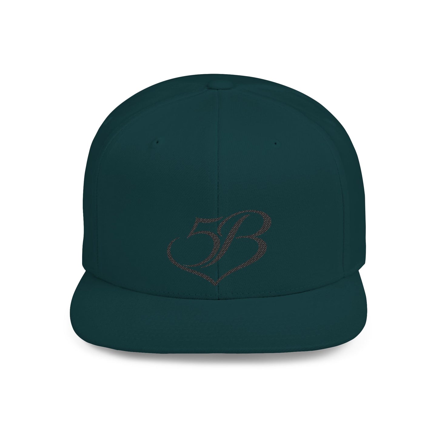 5B Flat Bill Snapback Hat by Ashley Renee