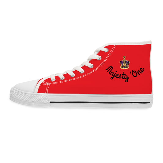 High Top Sneakers with a Royal Crown Design