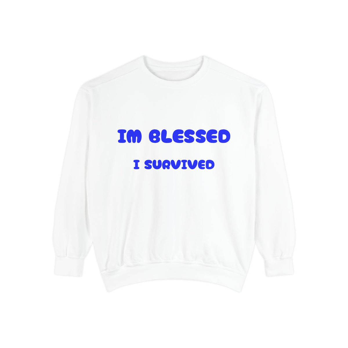 Blessed I Survived Sweatshirt — Inspirational Survivor Crewneck