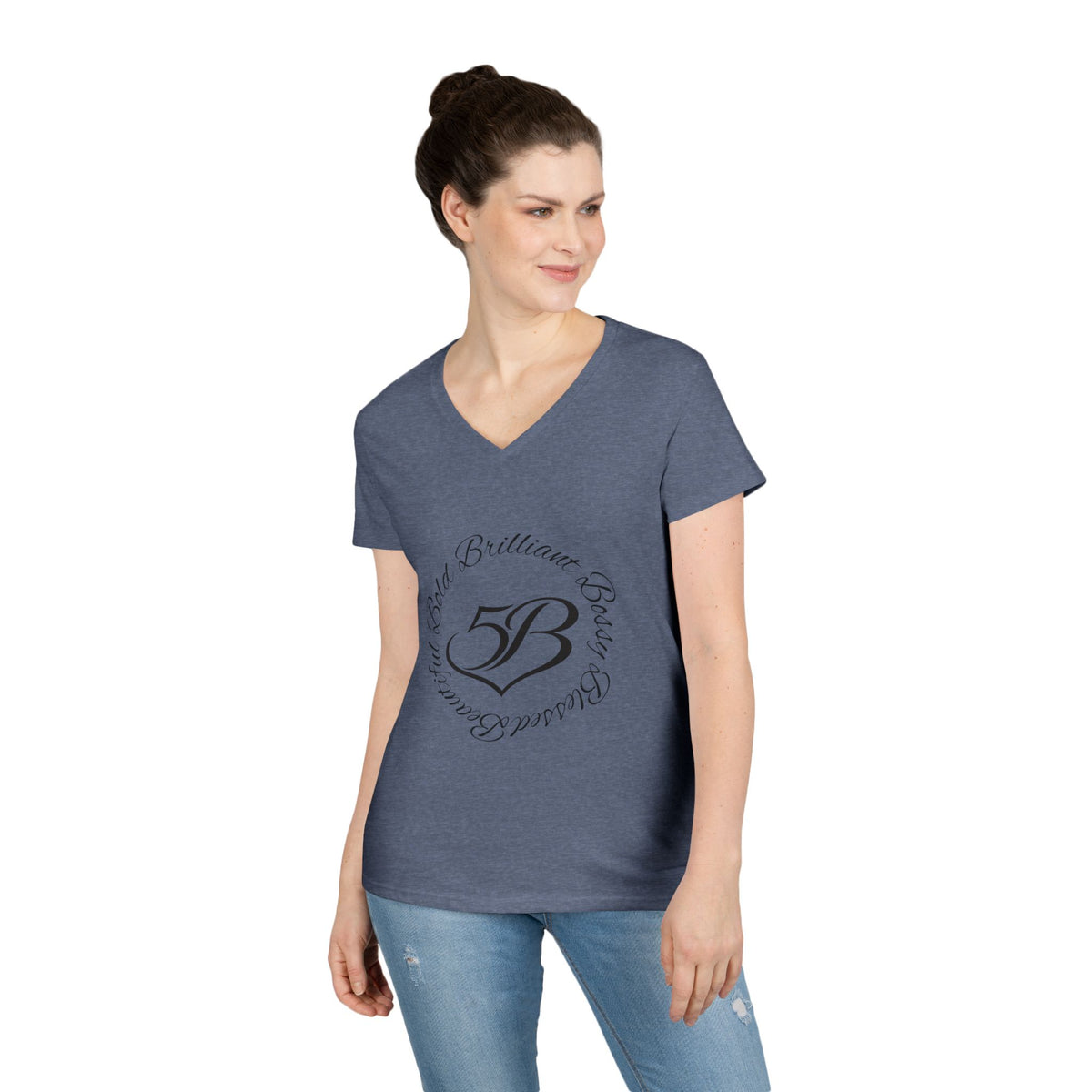 5B V-Neck T‑Shirt by Ashley Renee