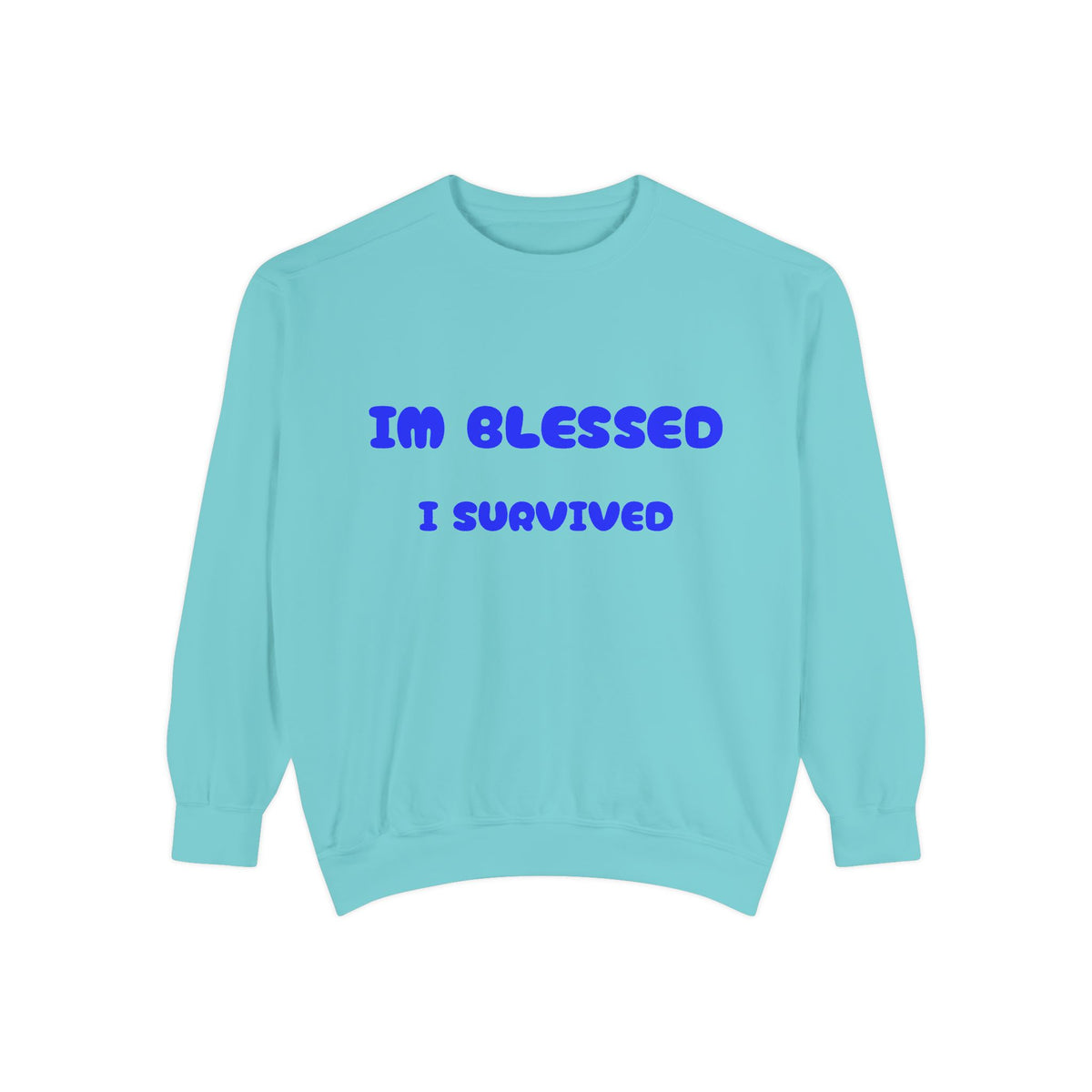 Blessed I Survived Sweatshirt — Inspirational Survivor Crewneck