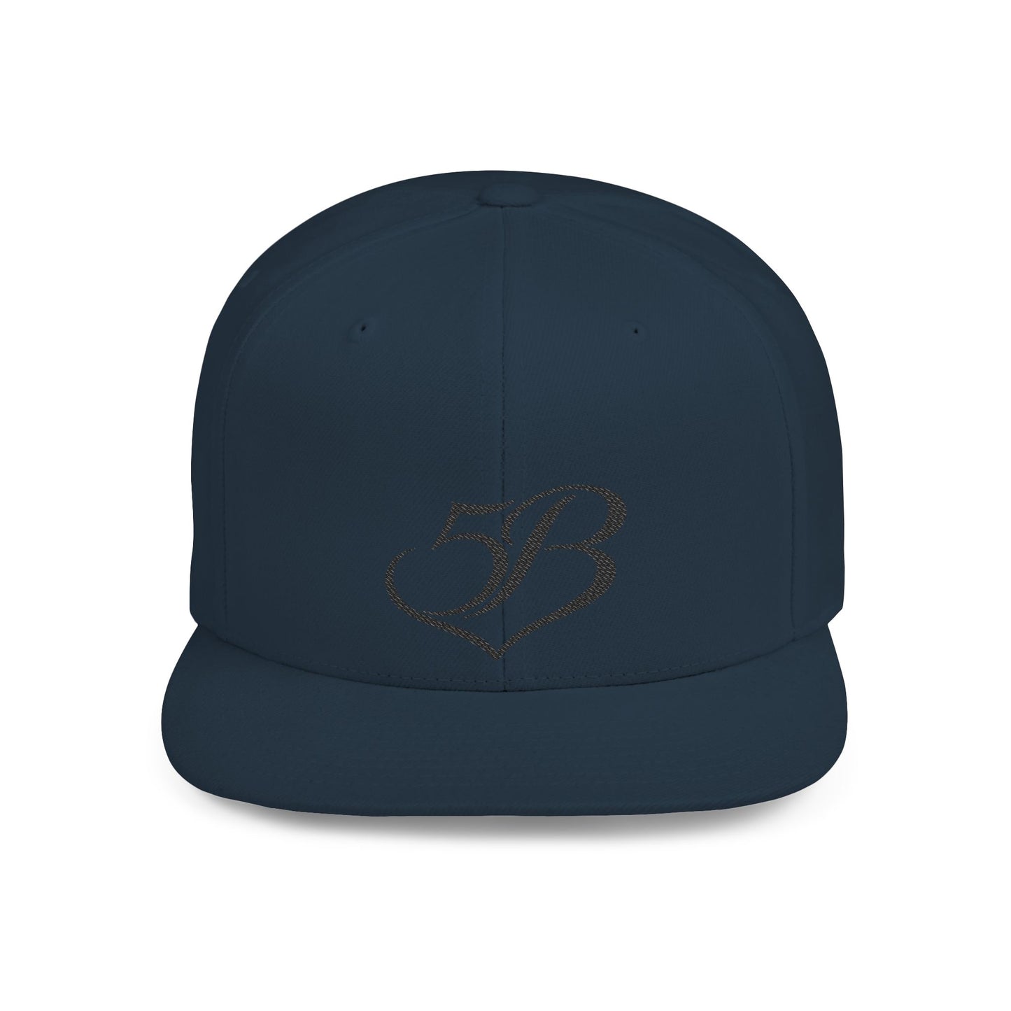 5B Flat Bill Snapback Hat by Ashley Renee