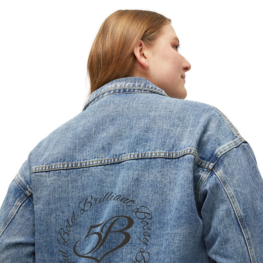 5B Women's Casual Vintage Jean Jacket by Ashley Renee