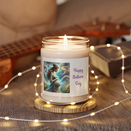 Happy Mother's Day Scented Soy Candle - 9oz Gift for Mom
