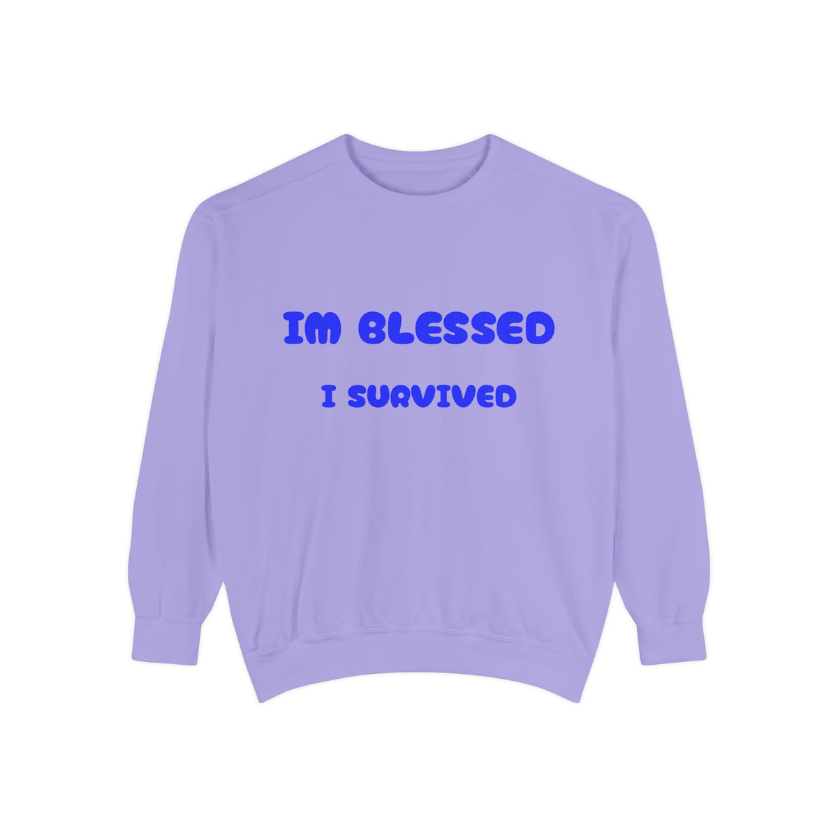 Blessed I Survived Sweatshirt — Inspirational Survivor Crewneck
