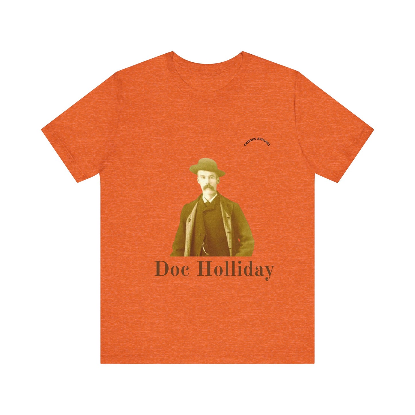 Doc Holliday T-shirt, featuring a classic wild west portrait