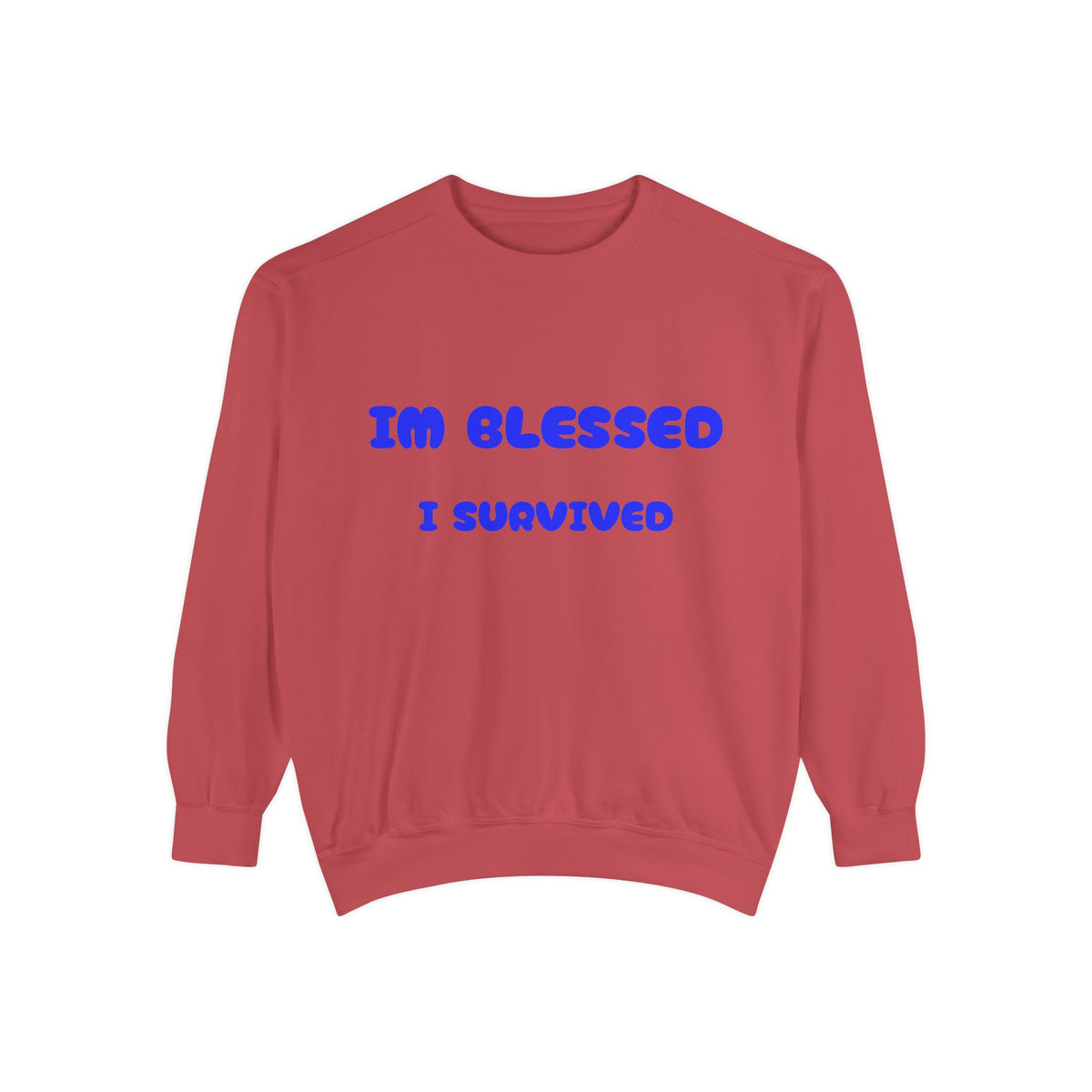 Blessed I Survived Sweatshirt — Inspirational Survivor Crewneck