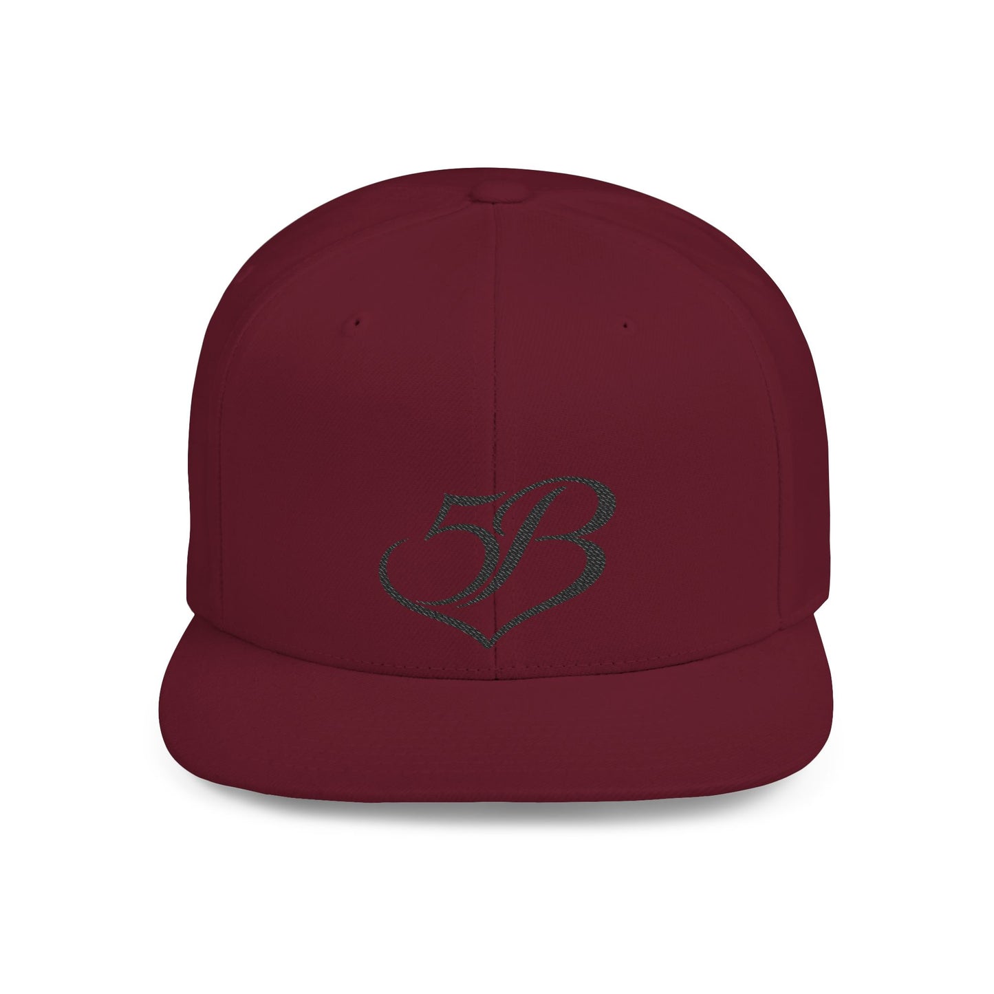 5B Flat Bill Snapback Hat by Ashley Renee