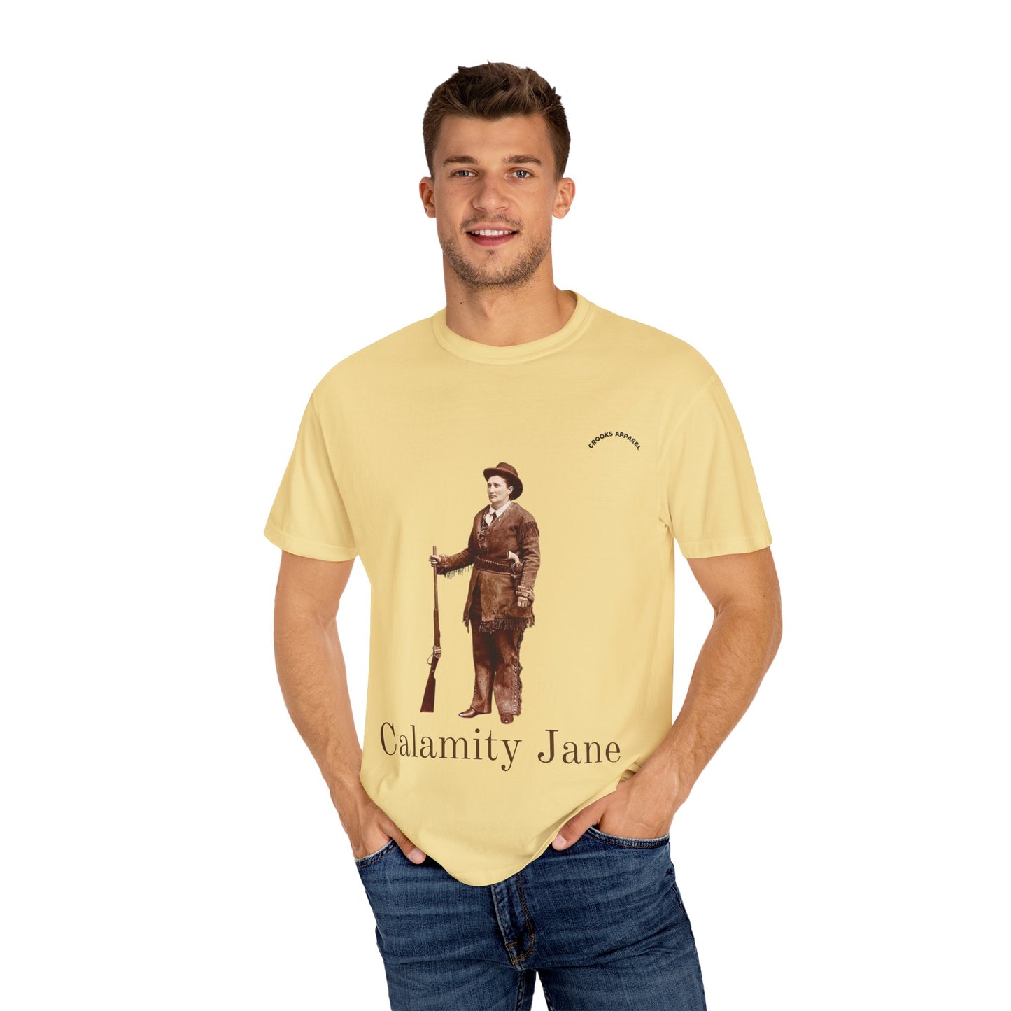 Calamity Jane t-shirt, honoring the iconic frontier woman
