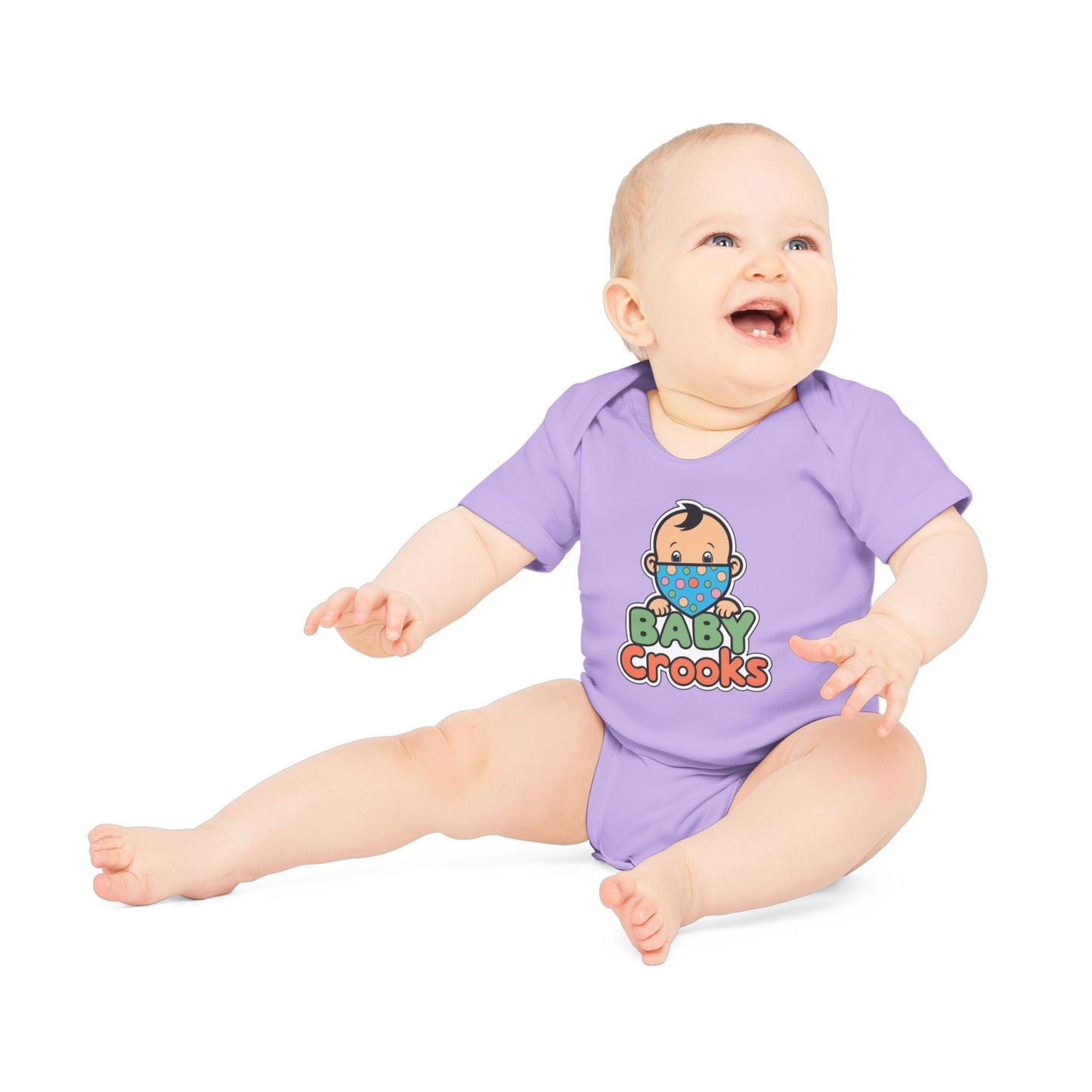 Baby Bodysuit — Cute “Baby Crooks” Cartoon Infant Onesie