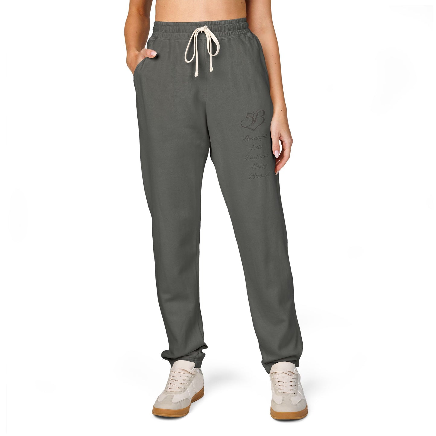 5B Cotton Fleece Joggers by Ashley Renee