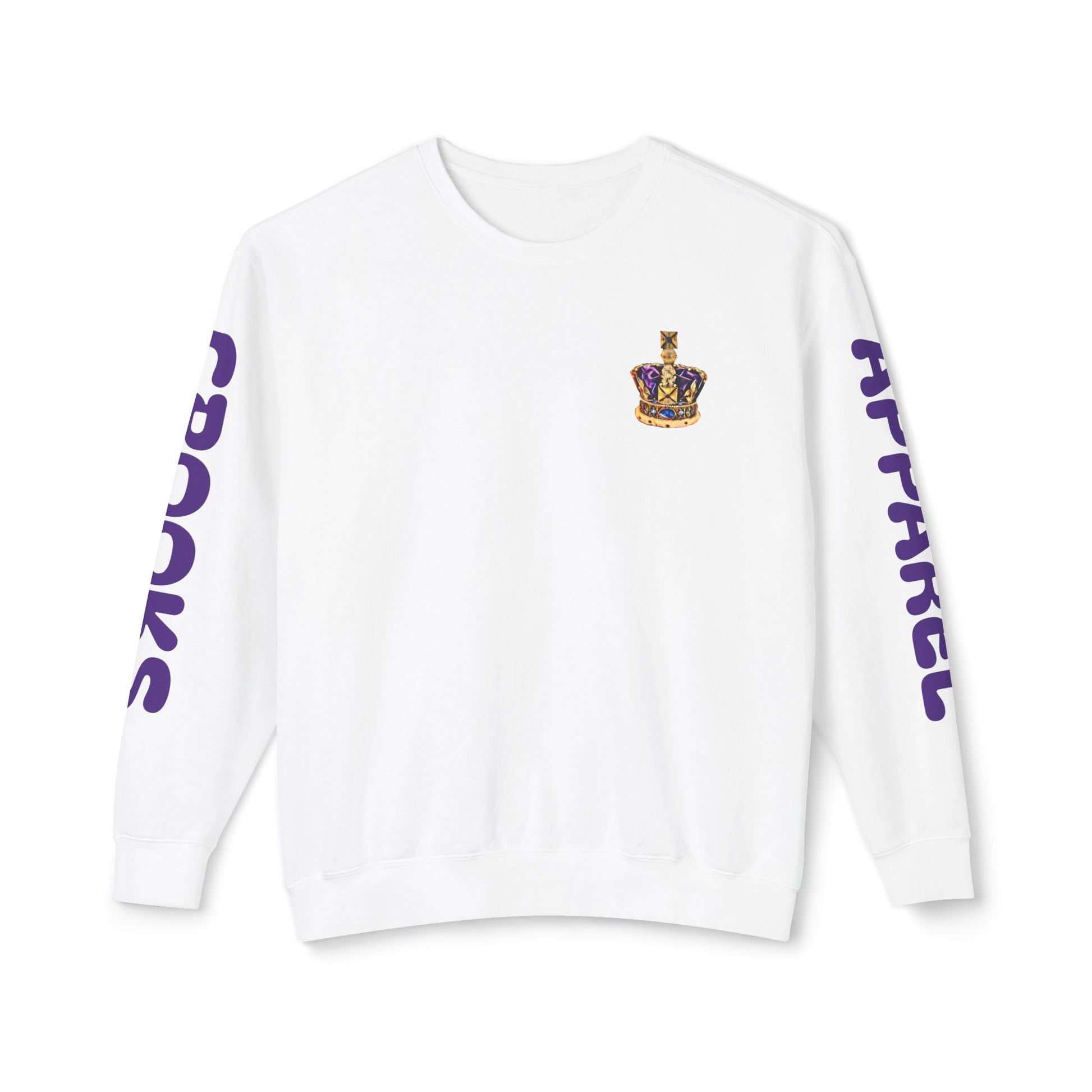Cozy crewneck with unique graphics, perfect for a casual yet edgy look.