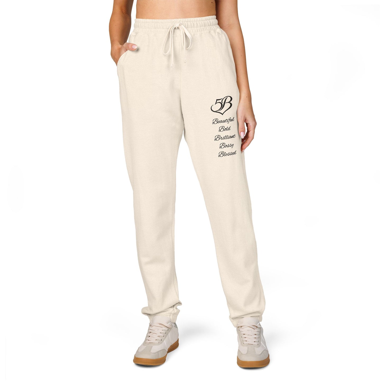 5B Cotton Fleece Joggers by Ashley Renee