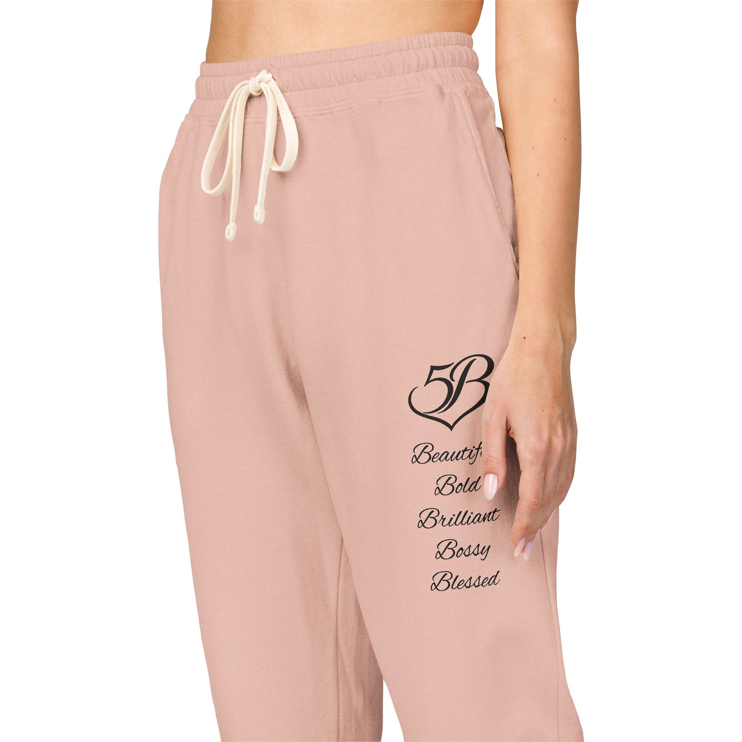5B Cotton Fleece Joggers by Ashley Renee