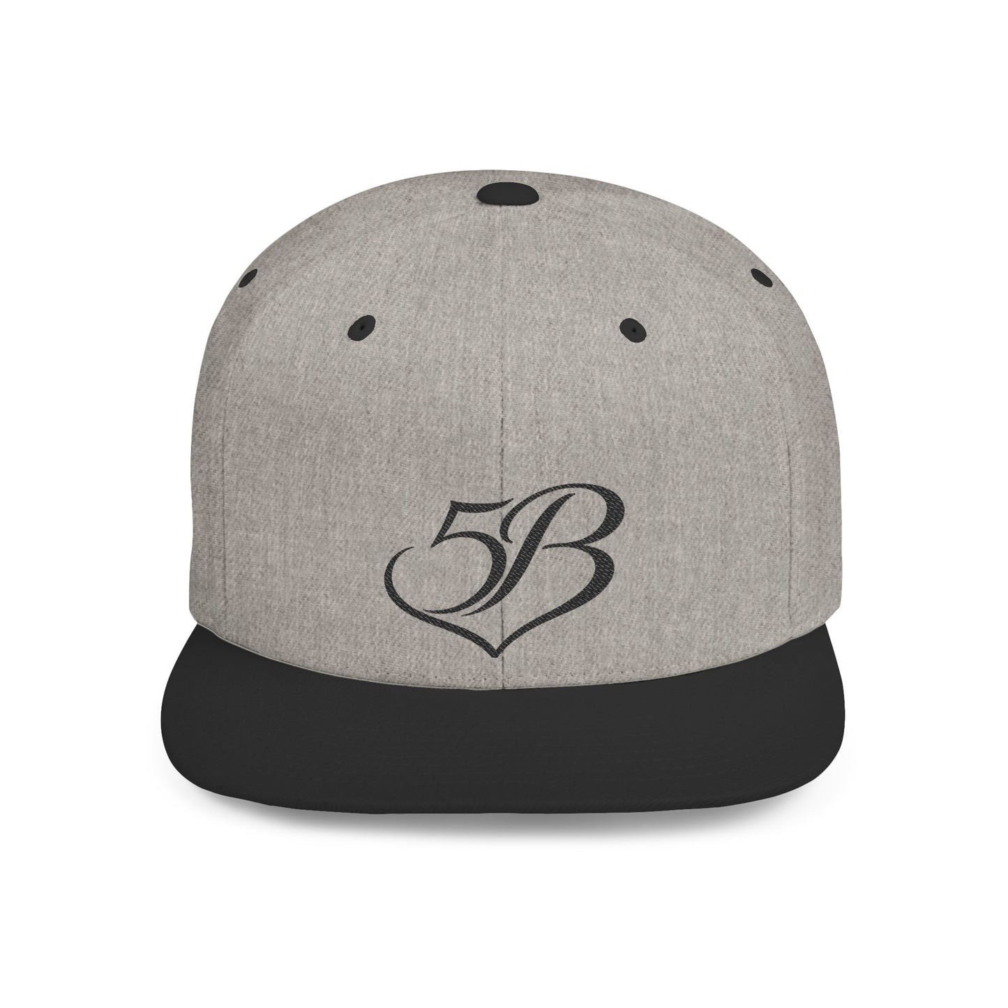 5B Flat Bill Snapback Hat by Ashley Renee