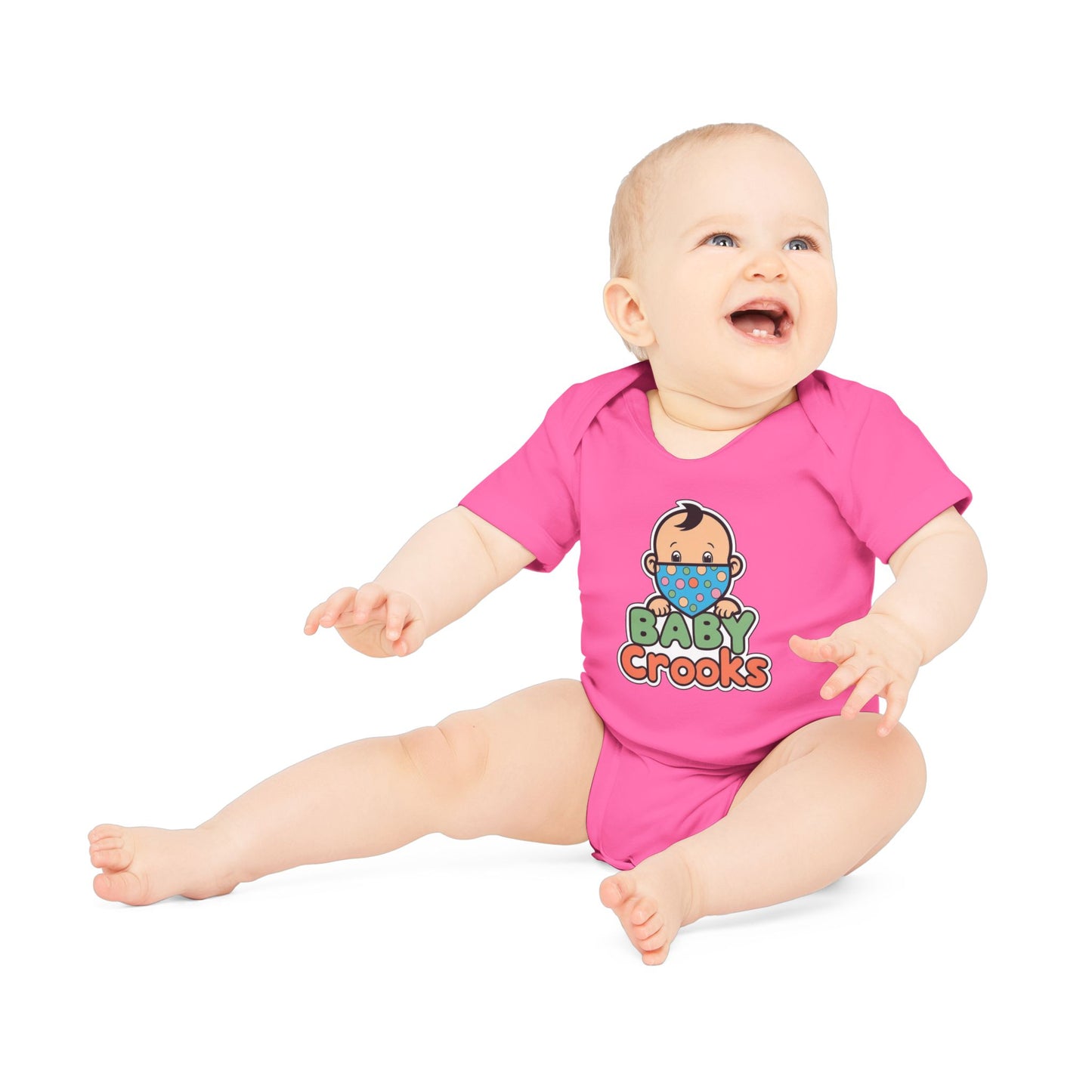 Baby Bodysuit — Cute “Baby Crooks” Cartoon Infant Onesie