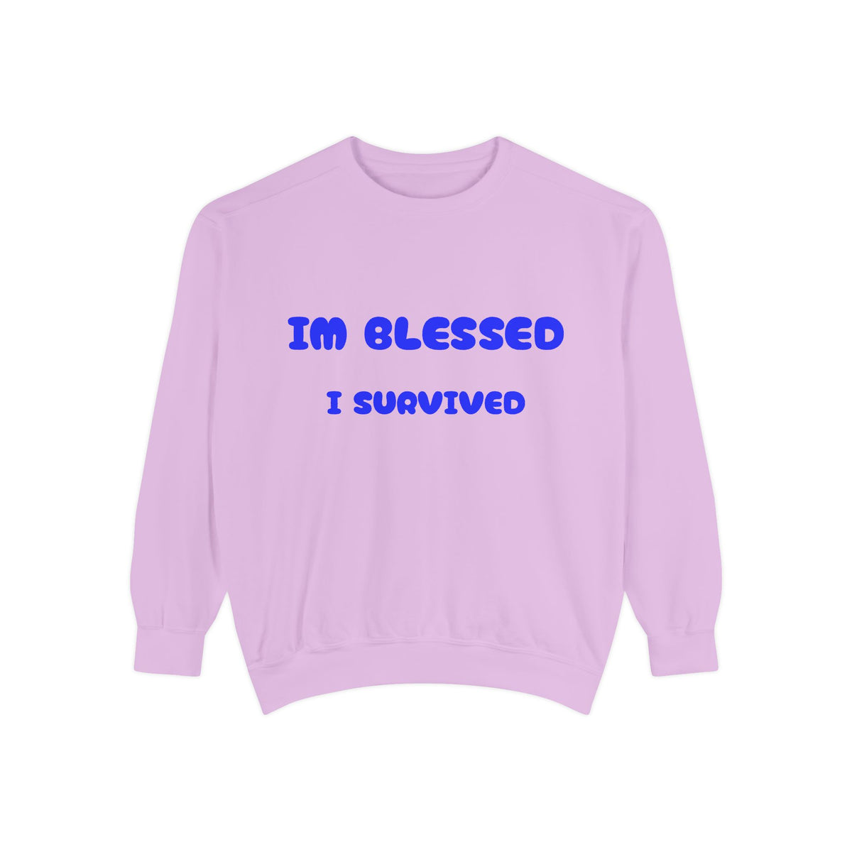 Blessed I Survived Sweatshirt — Inspirational Survivor Crewneck