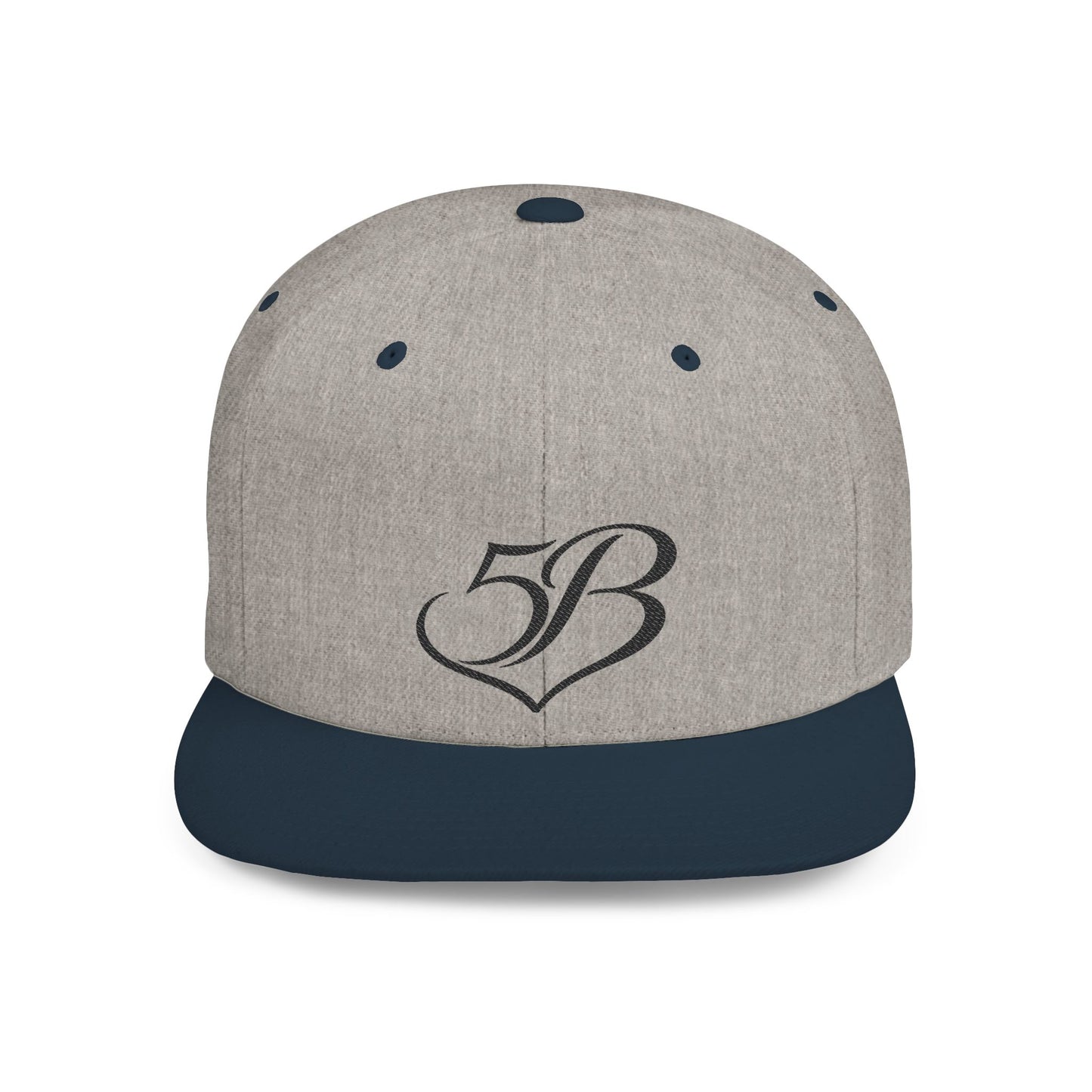 5B Flat Bill Snapback Hat by Ashley Renee