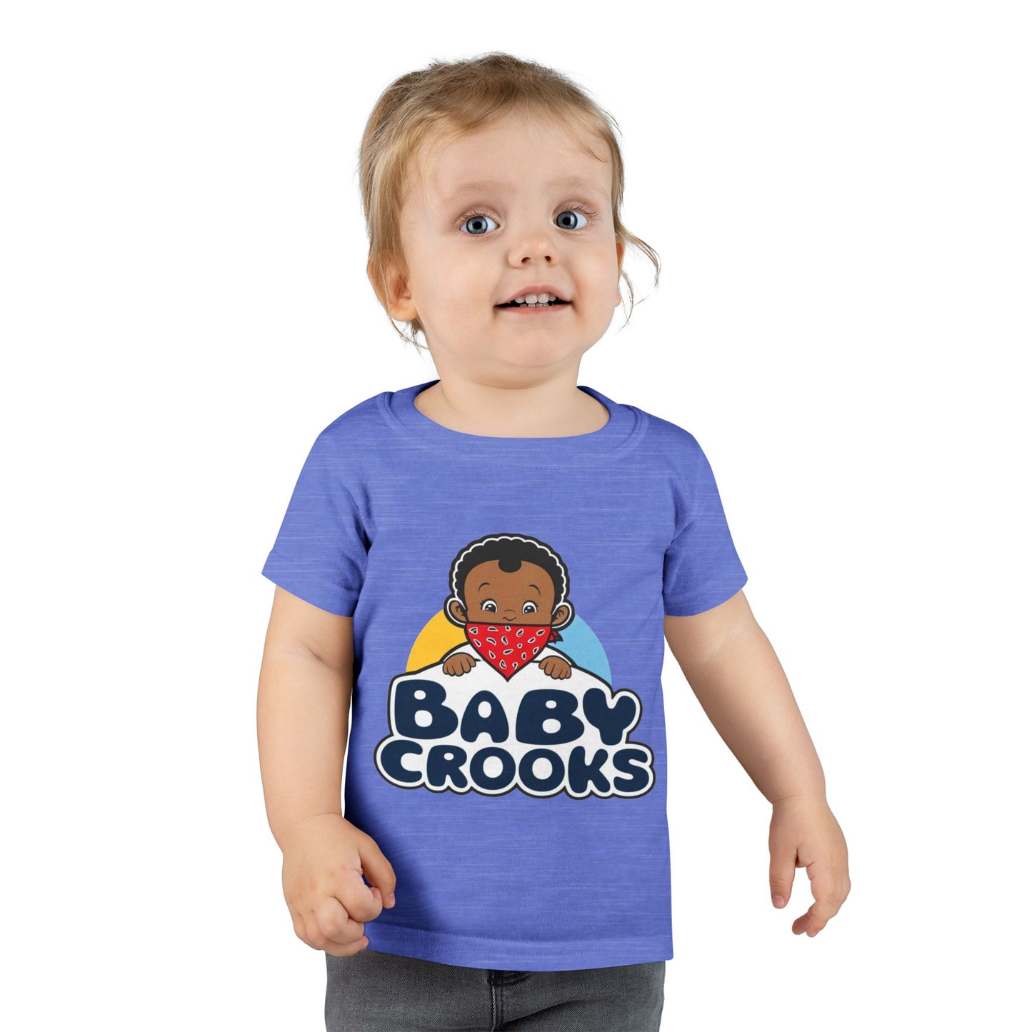Baby Crooks Toddler T-Shirt — Cute Bandana Baby Graphic Tee for Kids