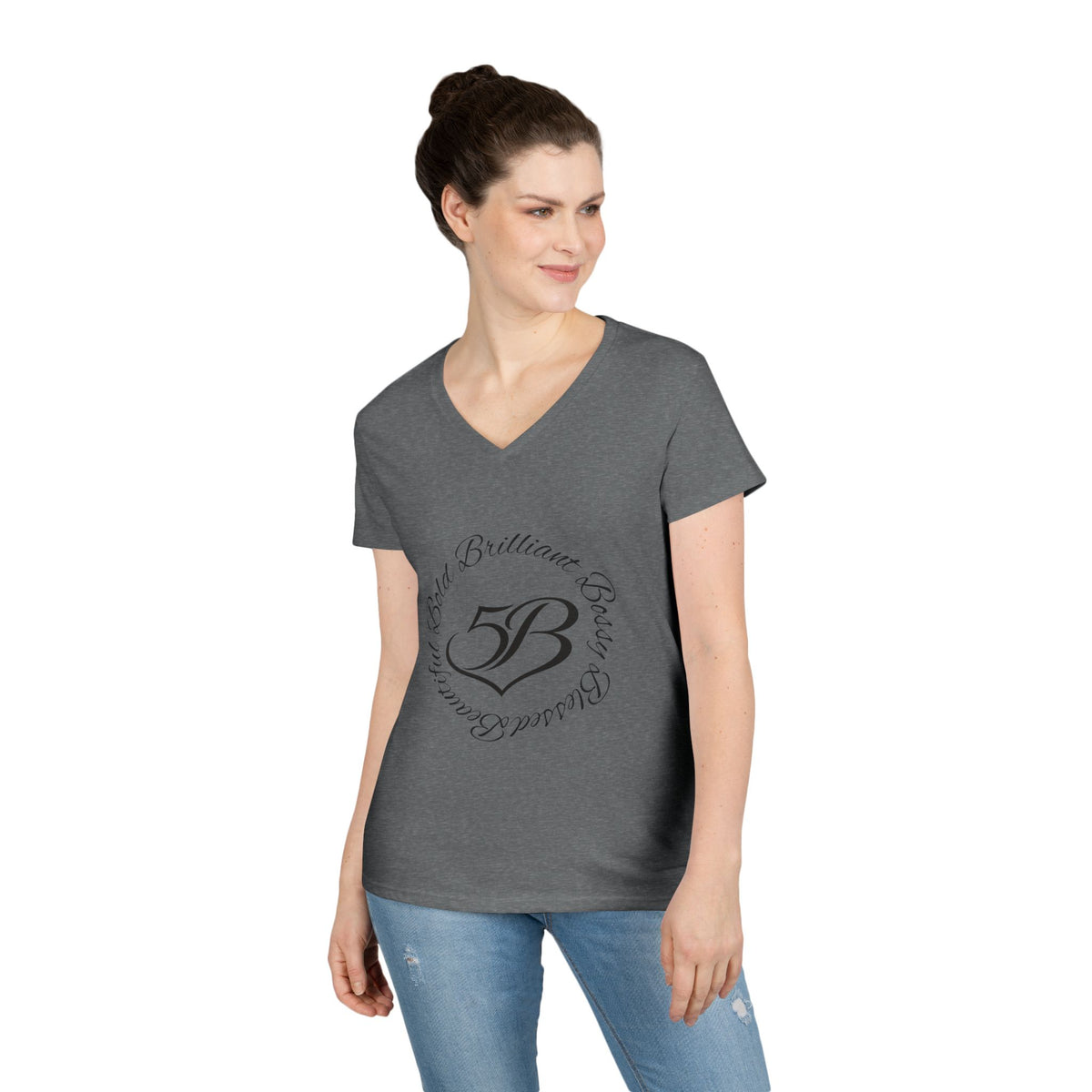 5B V-Neck T‑Shirt by Ashley Renee