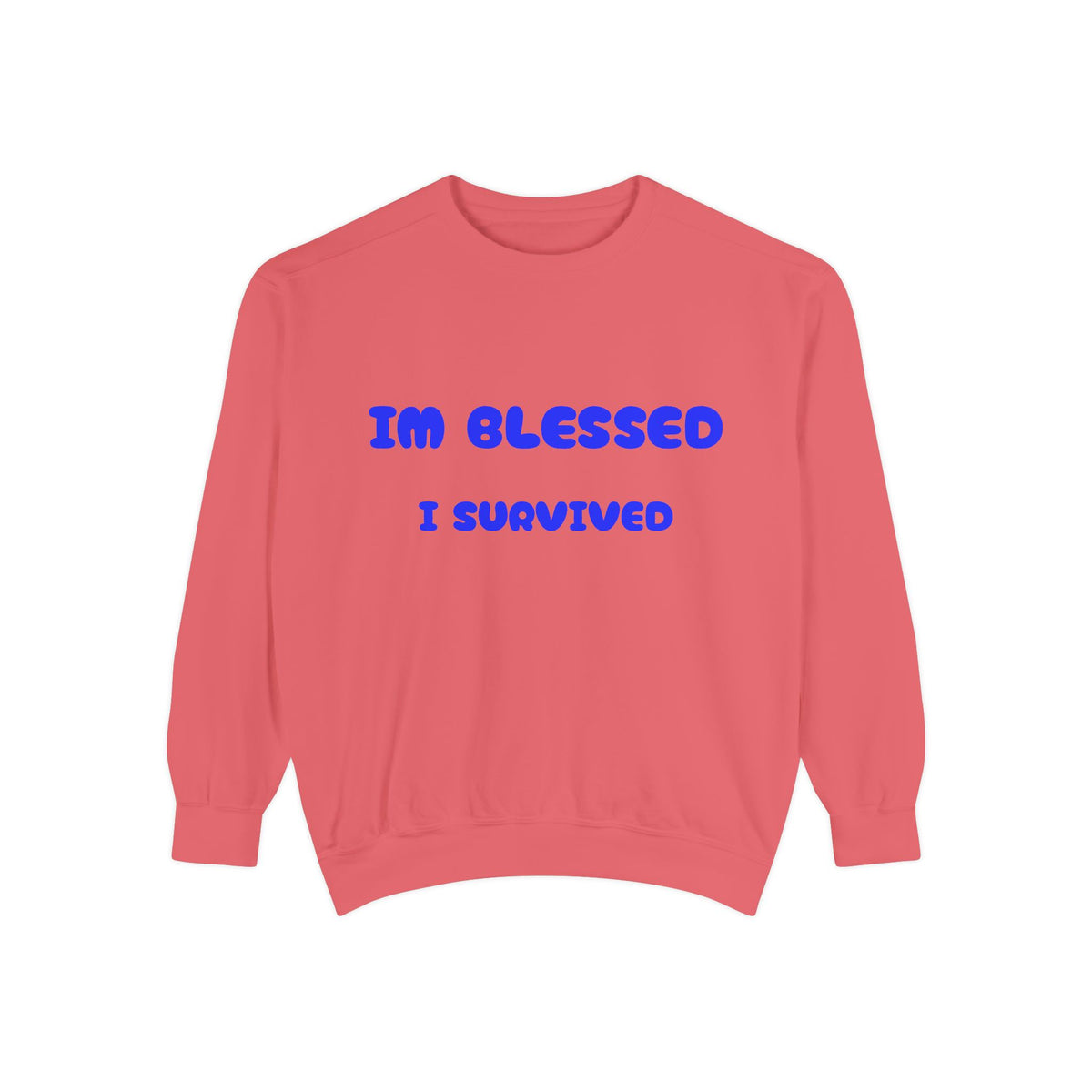 Blessed I Survived Sweatshirt — Inspirational Survivor Crewneck