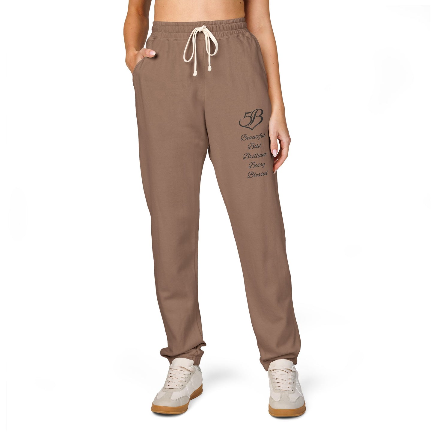 5B Cotton Fleece Joggers by Ashley Renee