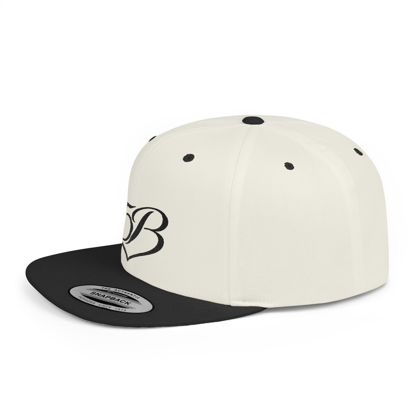 5B Flat Bill Snapback Hat by Ashley Renee