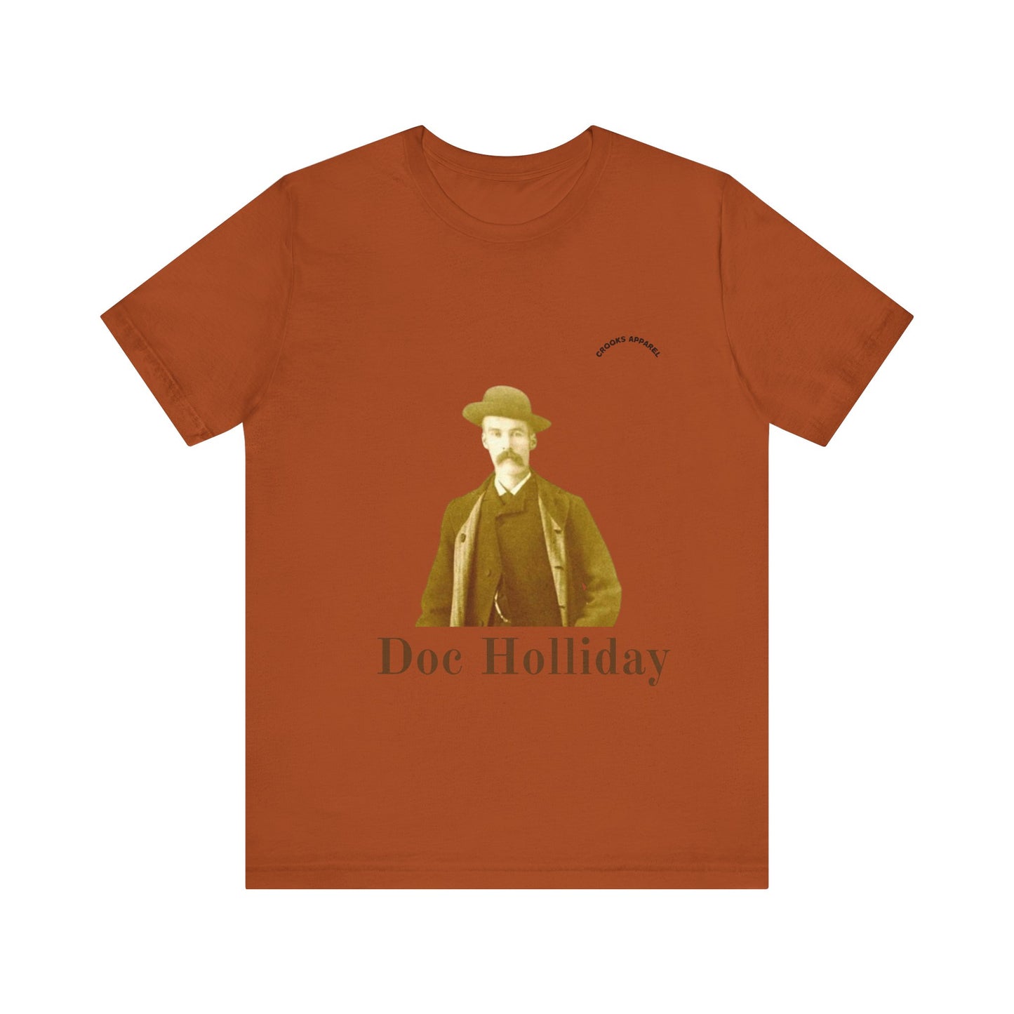 Doc Holliday T-shirt, featuring a classic wild west portrait